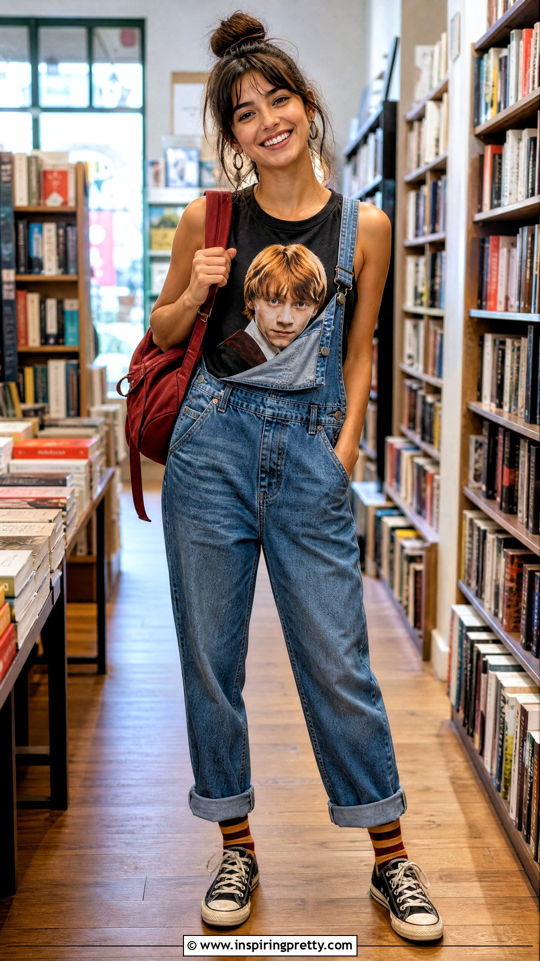 Ron Weasley Tank Top With Denim Overalls - 25 Ron Weasley Tank Top outfit ideas