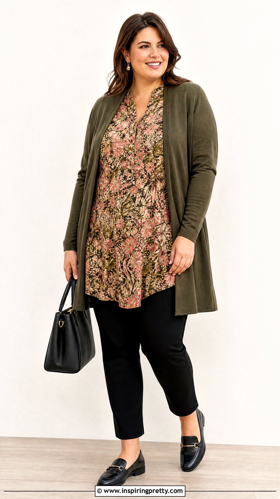 Rose And Olive Tunic Top With Slim Pants - 20 rose and olive tops outfit ideas