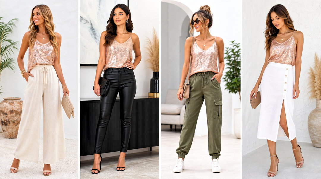 20 Rose Gold Tank Top Outfit Ideas for Chic Evening Looks