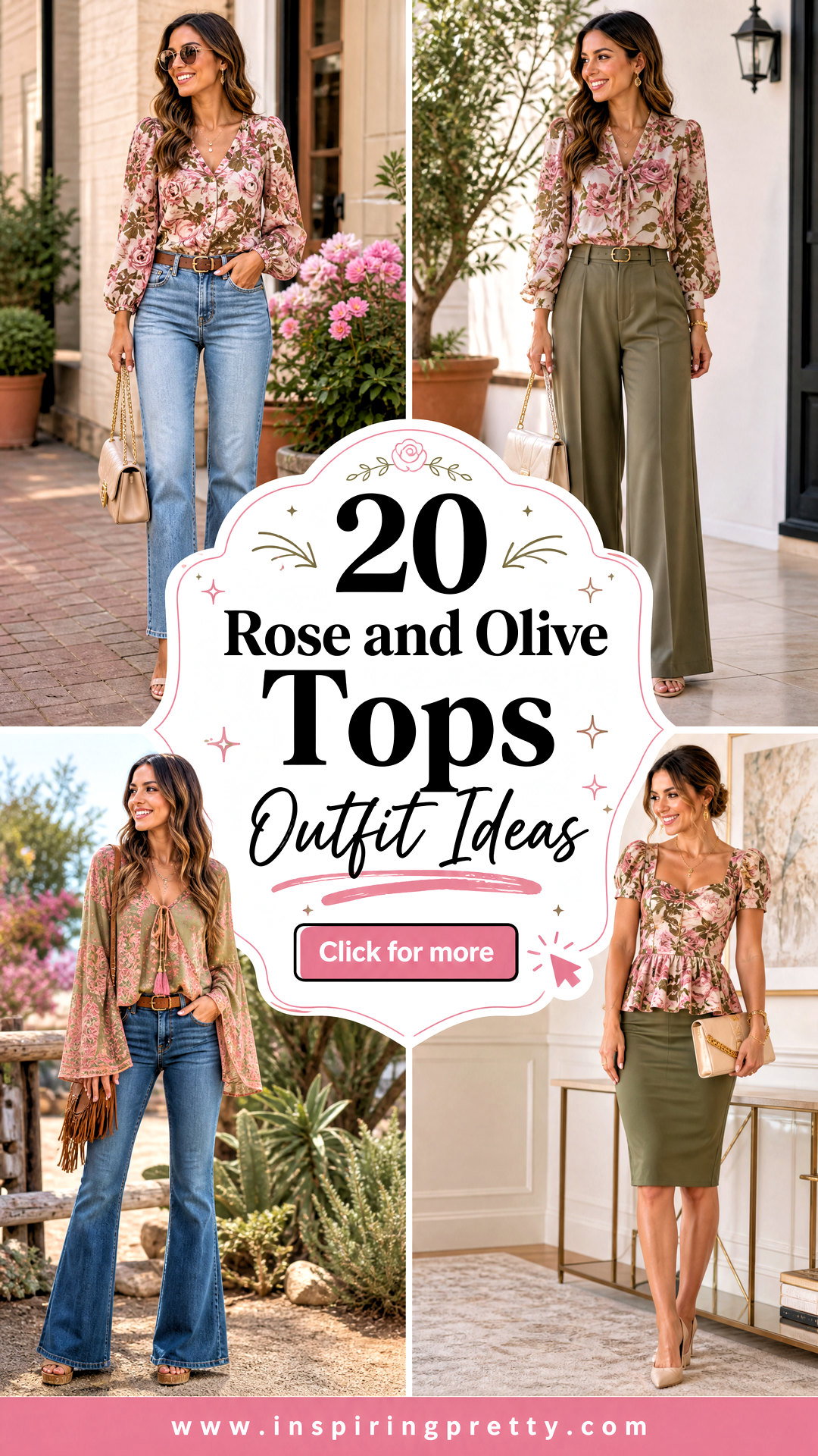 20 Rose and Olive Tops Outfit Ideas for Effortless Style - 20 Rose and Olive Tops Outfit Ideas for Effortless Style