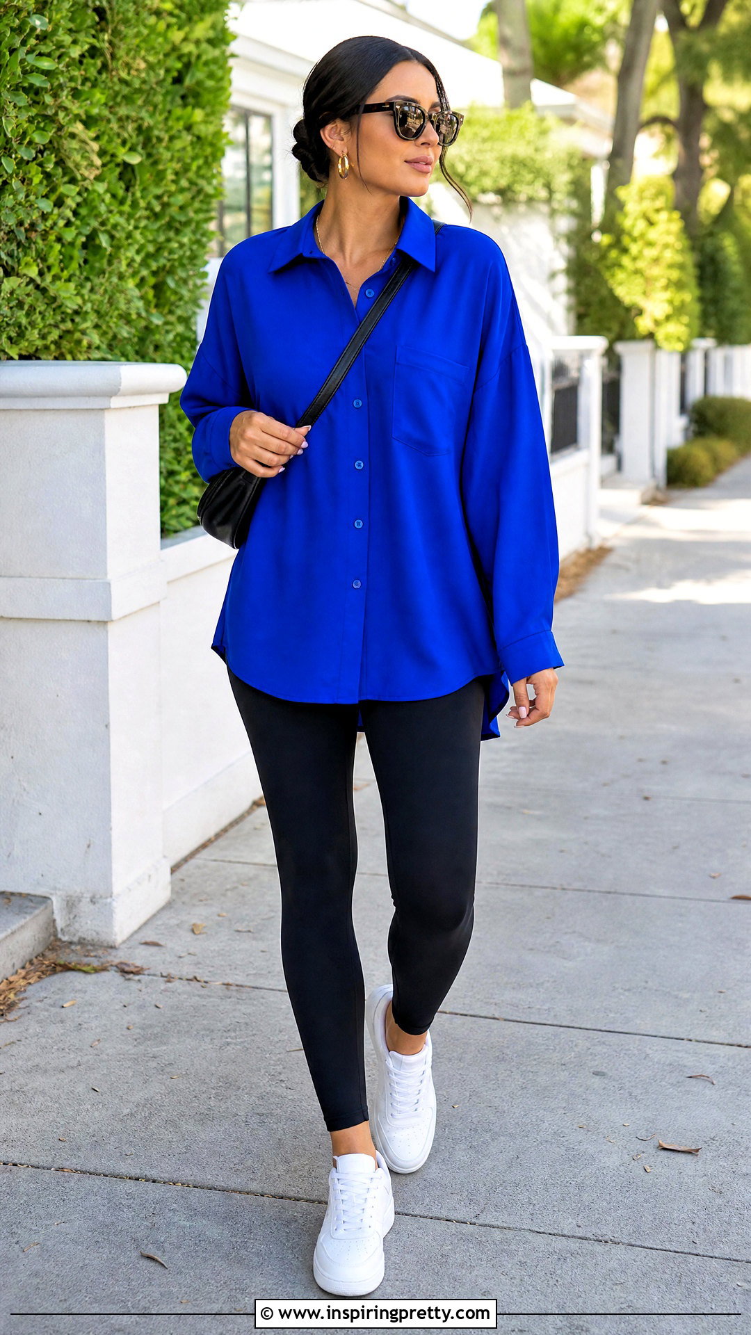 Royal Blue Top With Leggings - 50 royal blue top outfit ideas