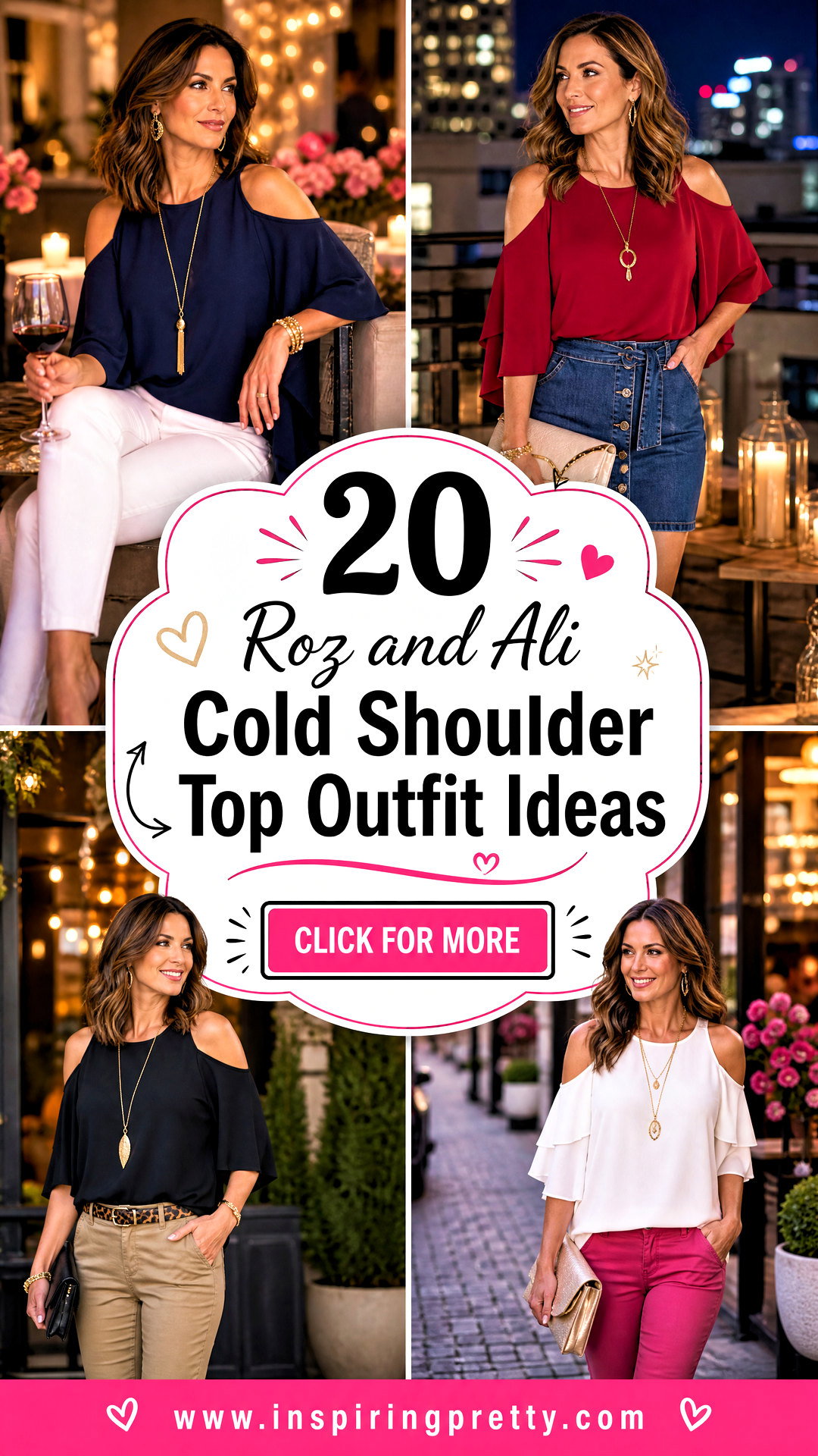 20 Roz and Ali Cold Shoulder Top Outfit Ideas for Date Night - 20 Roz and Ali Cold Shoulder Top Outfit Ideas for Date Night