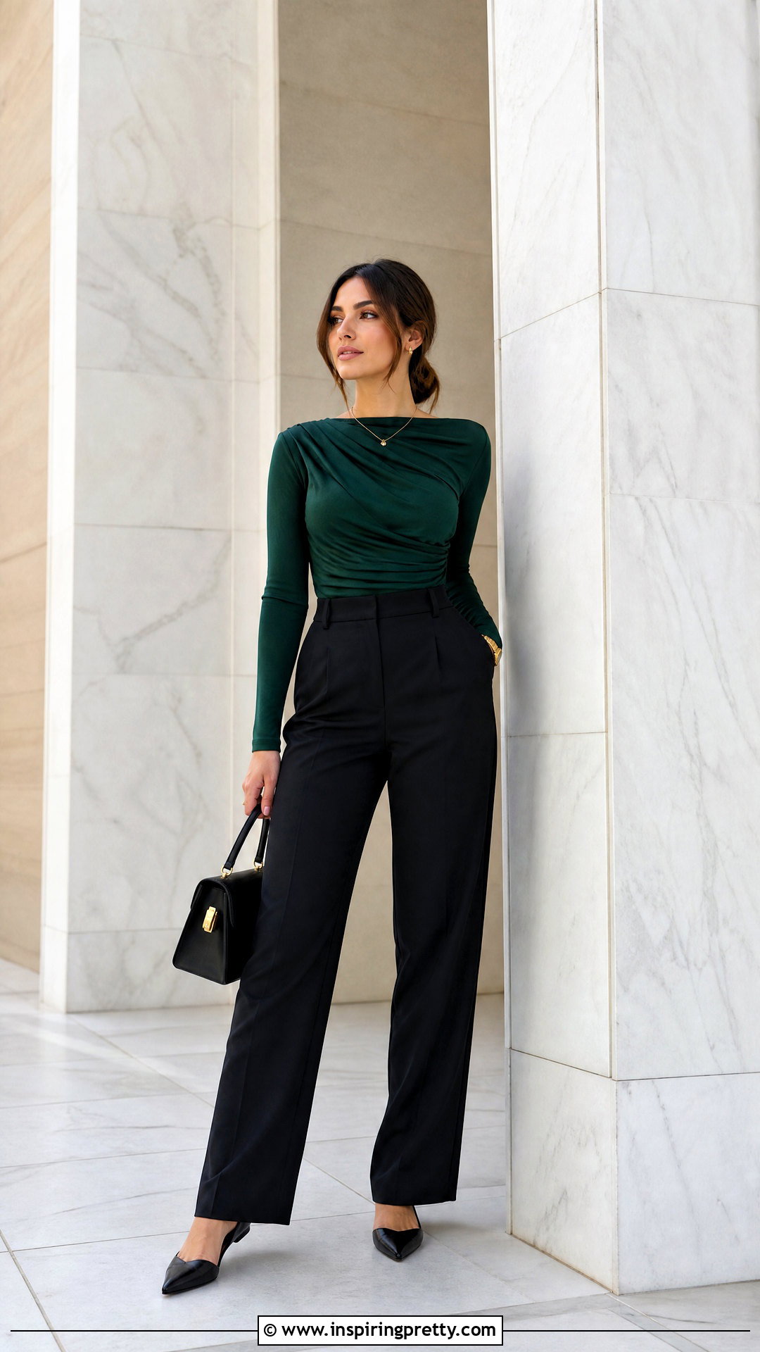 Ruched Top Outfit - 50 chic top outfit ideas