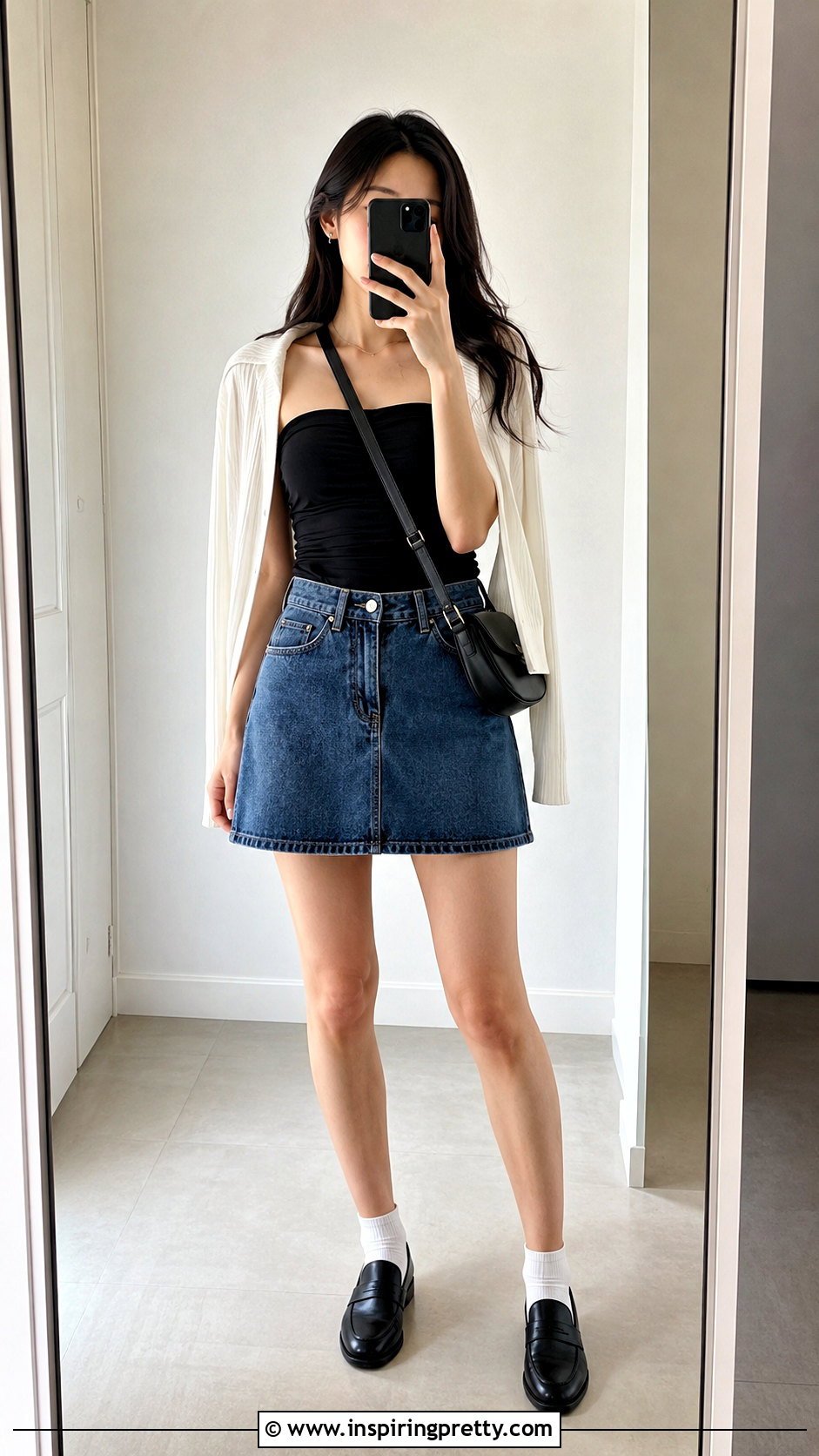 Ruched Tube Top With Mini Skirt - 20 cute tube tops for women