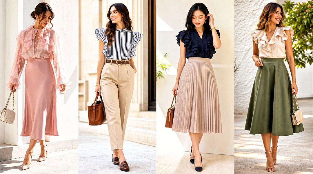50 Ruffle Tops Outfit Ideas for Feminine Style You’ll Love