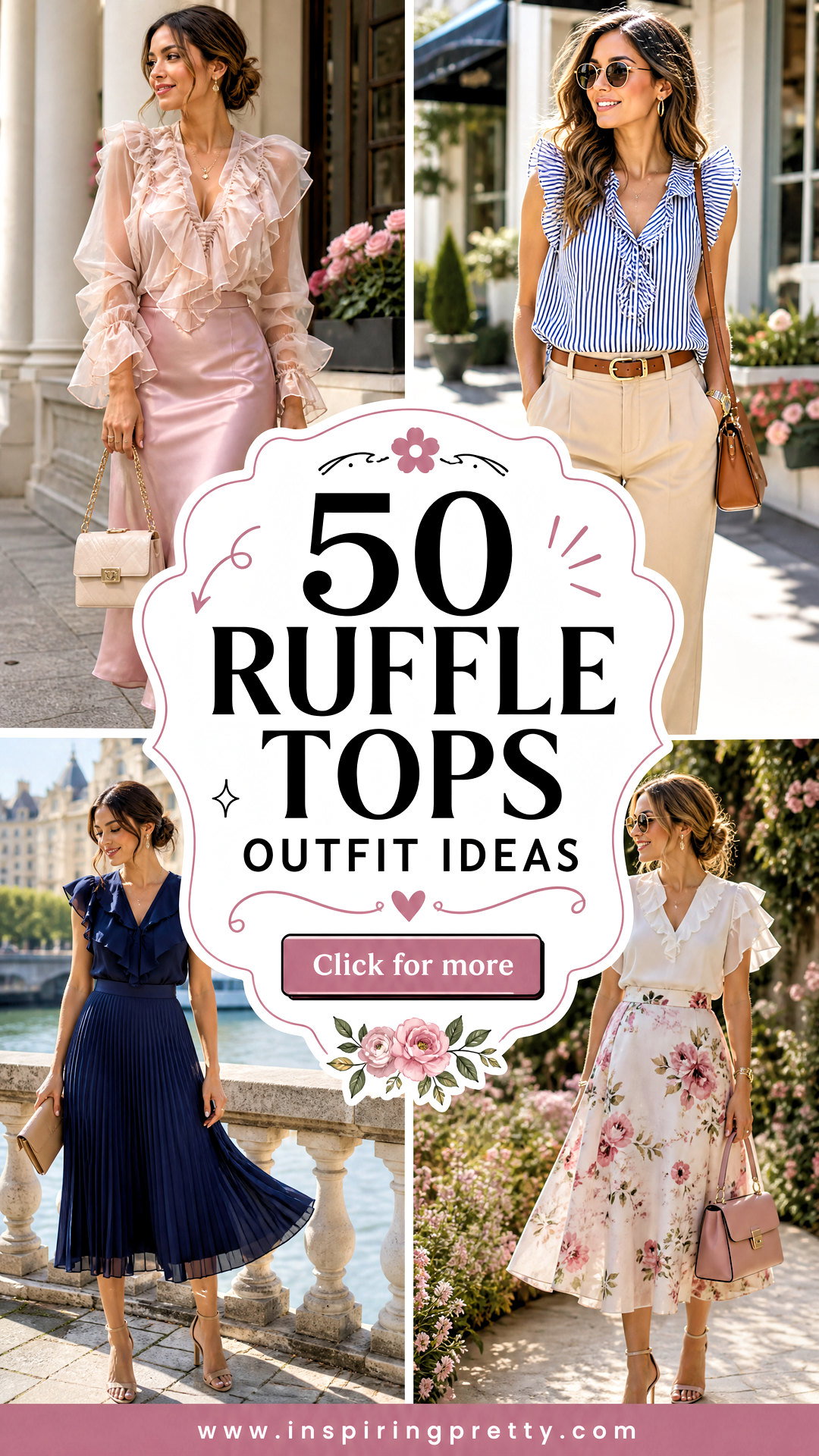 50 Ruffle Tops Outfit Ideas for Feminine Style Youll Love - 50 Ruffle Tops Outfit Ideas for Feminine Style You’ll Love
