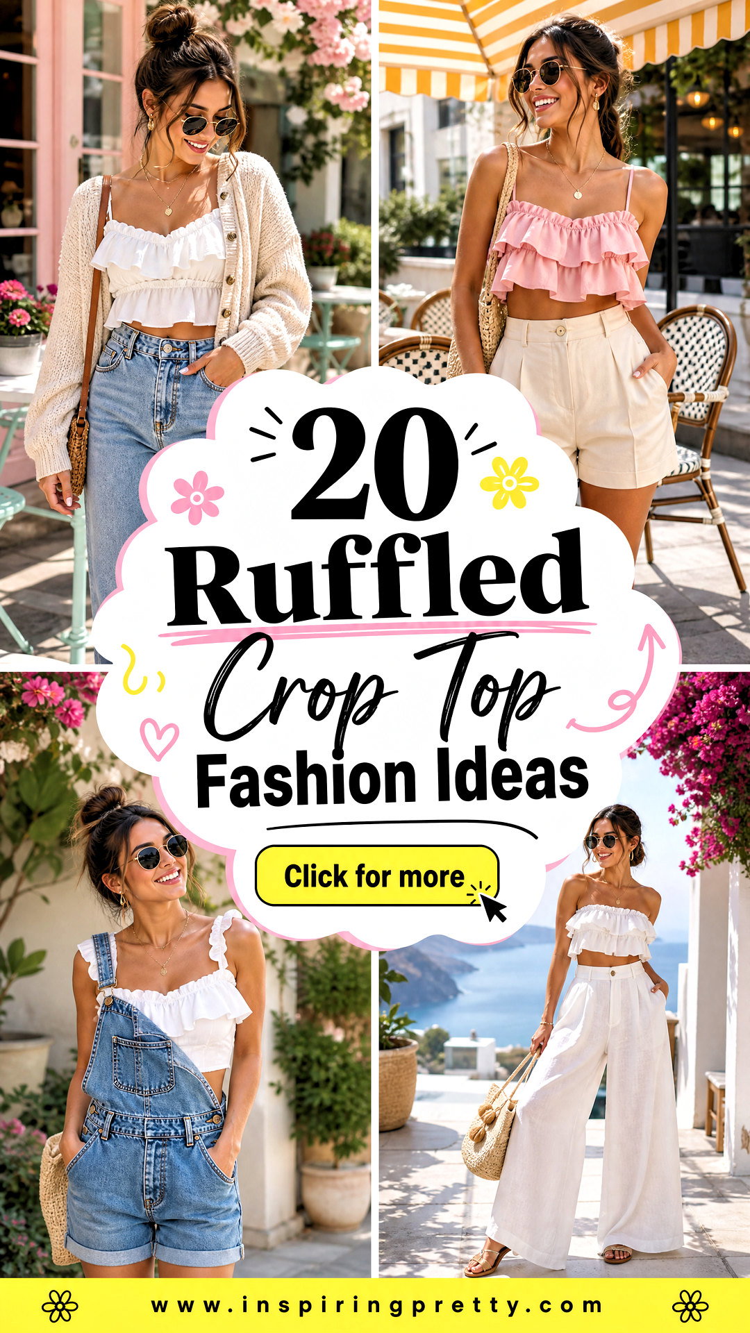 20 Ruffled Crop Top Fashion Ideas for Playful Summer Style - 20 Ruffled Crop Top Fashion Ideas for Playful Summer Style