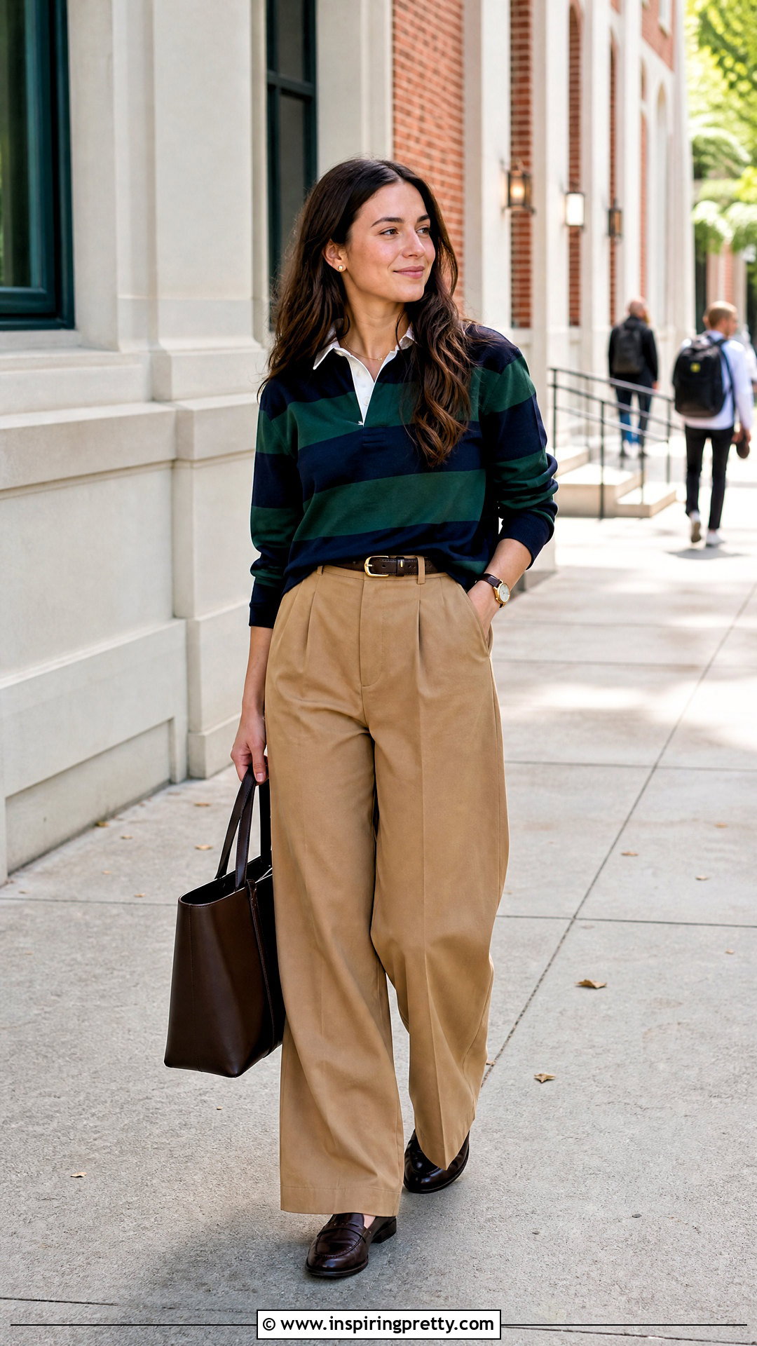 Rugby Shirt And Tailored Trousers Outfit - 50 top outfits for women
