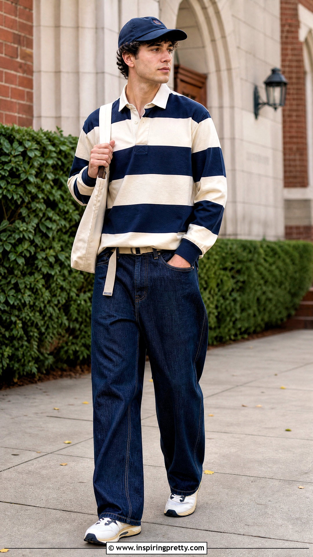 Rugby Shirt With Baggy Jeans - 20 tops to wear with baggy jeans men