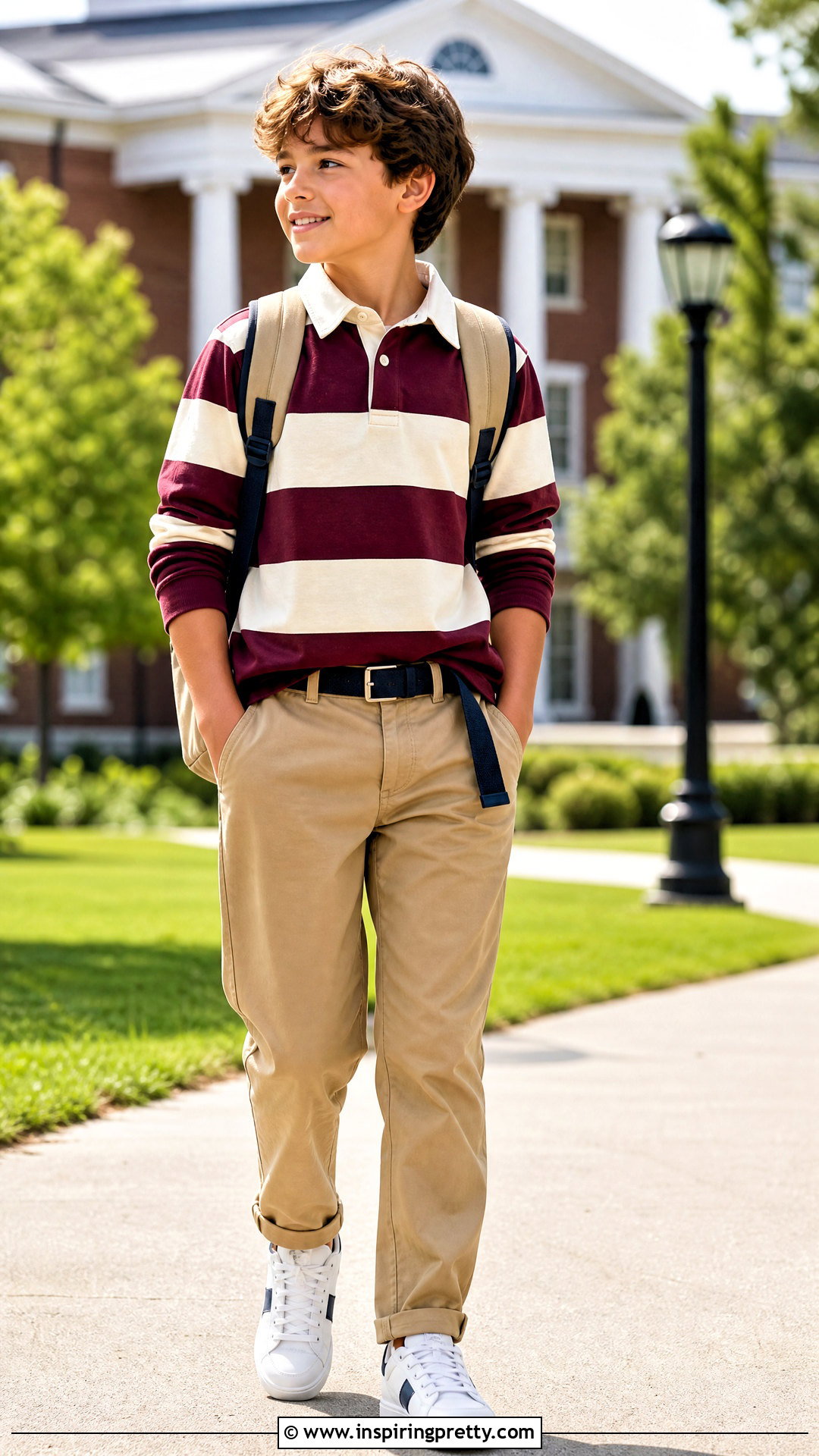 Rugby Shirt With Relaxed Chinos - 50 latest kids top designs