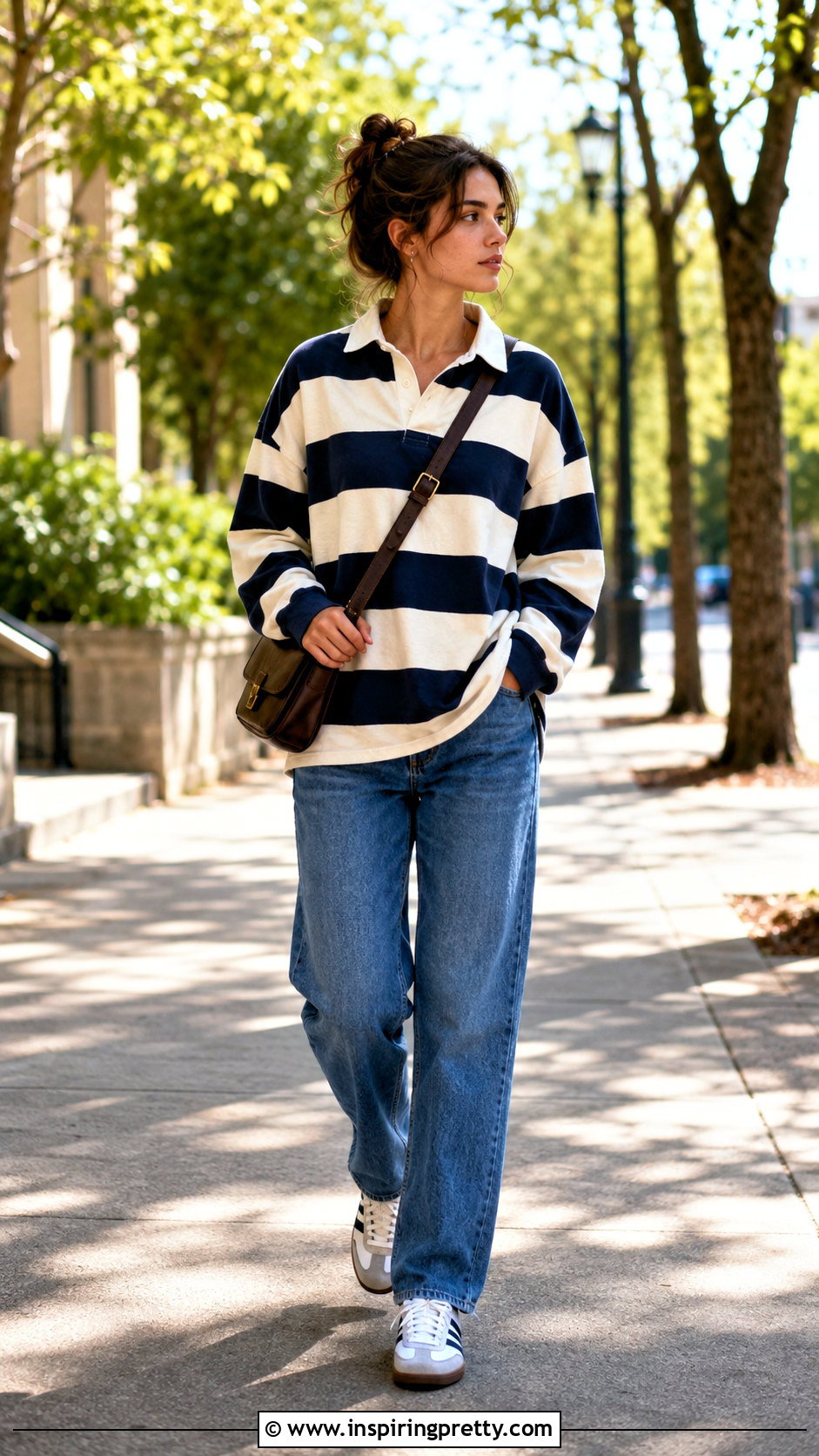 Rugby Shirt With Straight Jeans - 50 types of tops with names