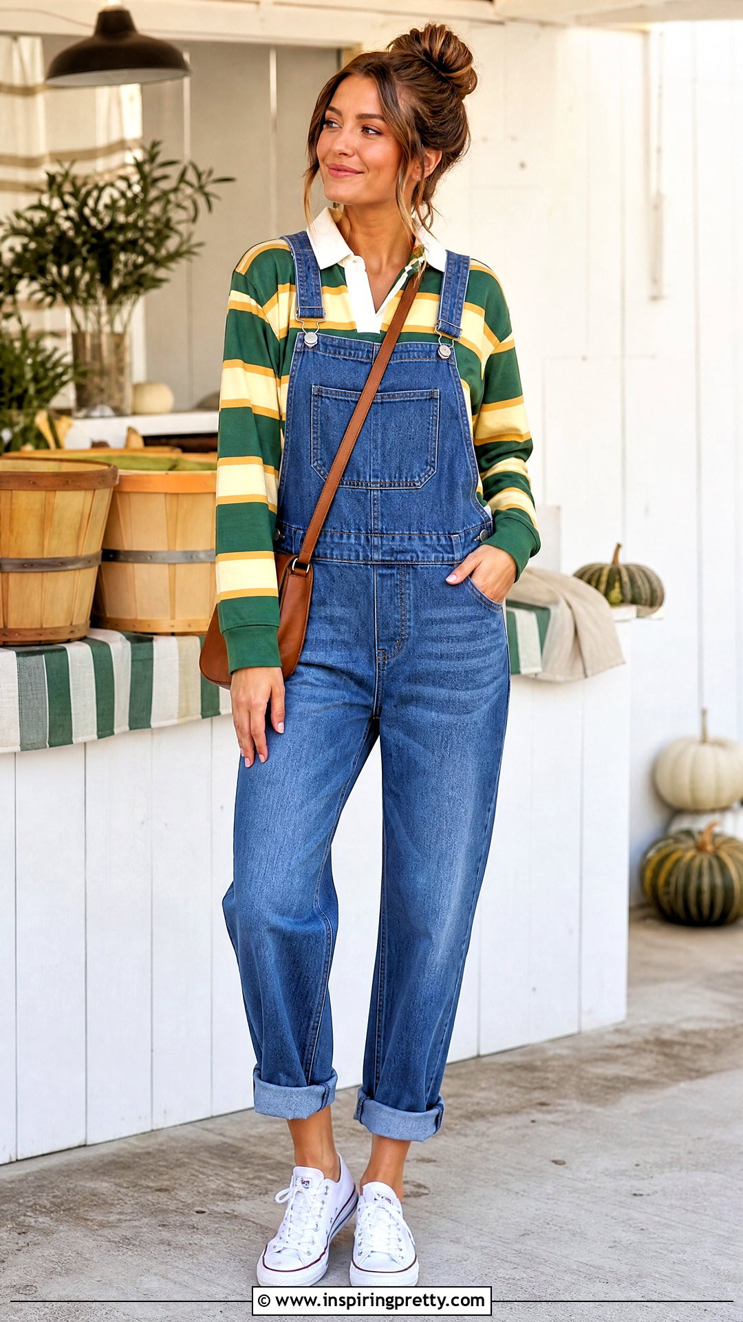 Rugby Top With Denim Overalls - 25 womens rugby tops