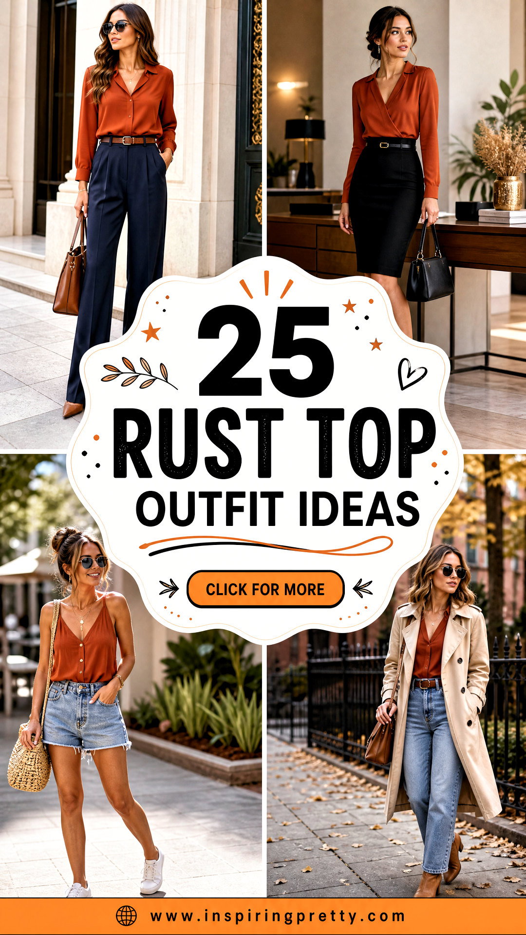 25 Rust Top Outfit Ideas for Chic Cozy Earthy Fall Looks - 25 Rust Top Outfit Ideas for Chic, Cozy, Earthy Fall Looks