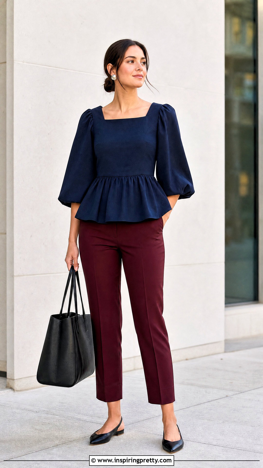 STAUD Luna Top With Cropped Trousers - 20 Staud Luna Top outfit ideas