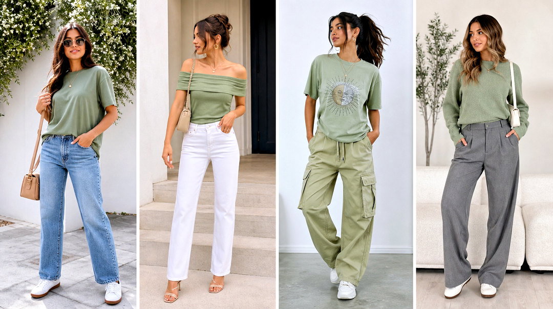 20 Sage Green Fashion Top Outfit Ideas for Chic Spring Style