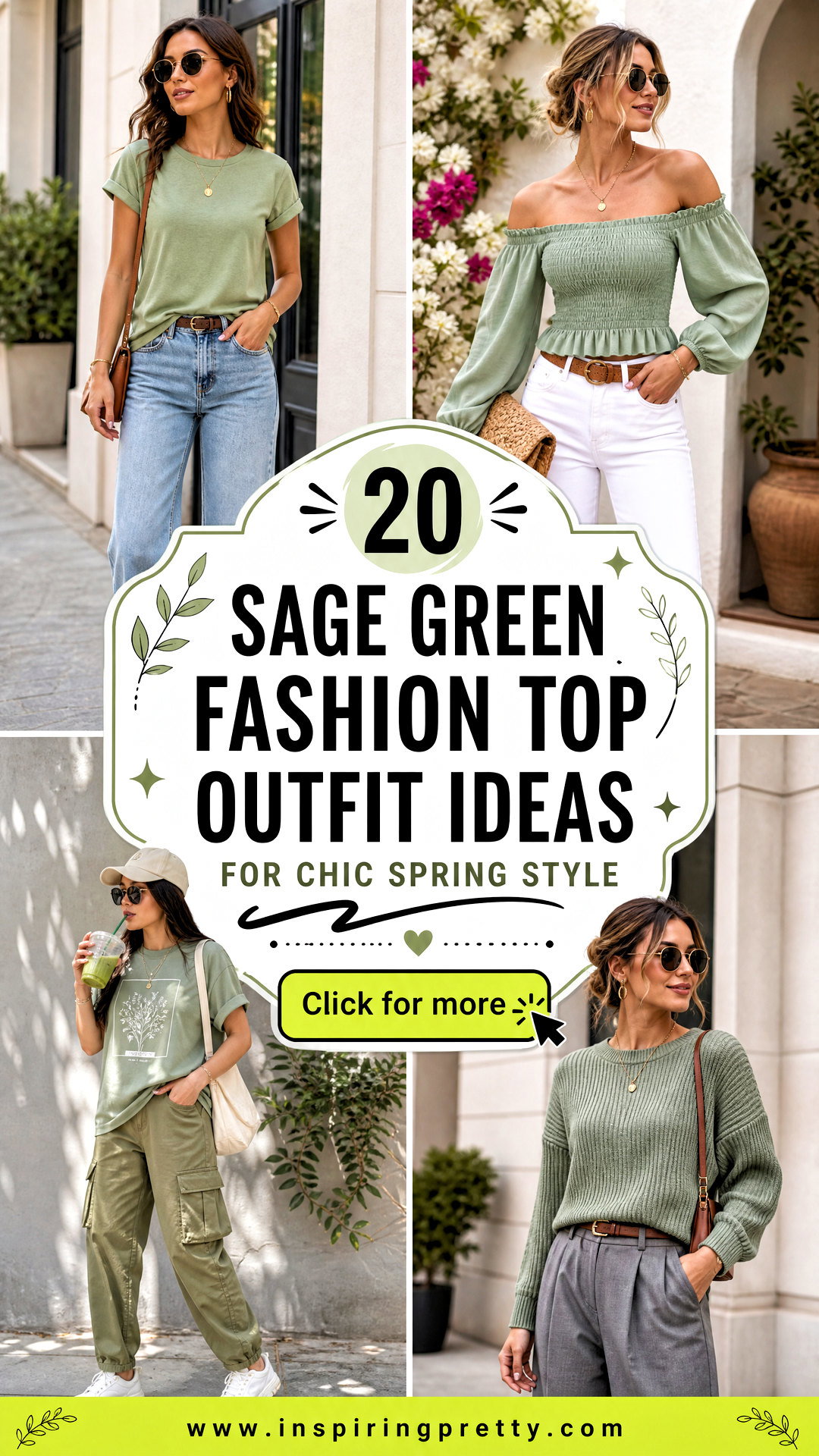 20 Sage Green Fashion Top Outfit Ideas for Chic Spring Style - 20 Sage Green Fashion Top Outfit Ideas for Chic Spring Style