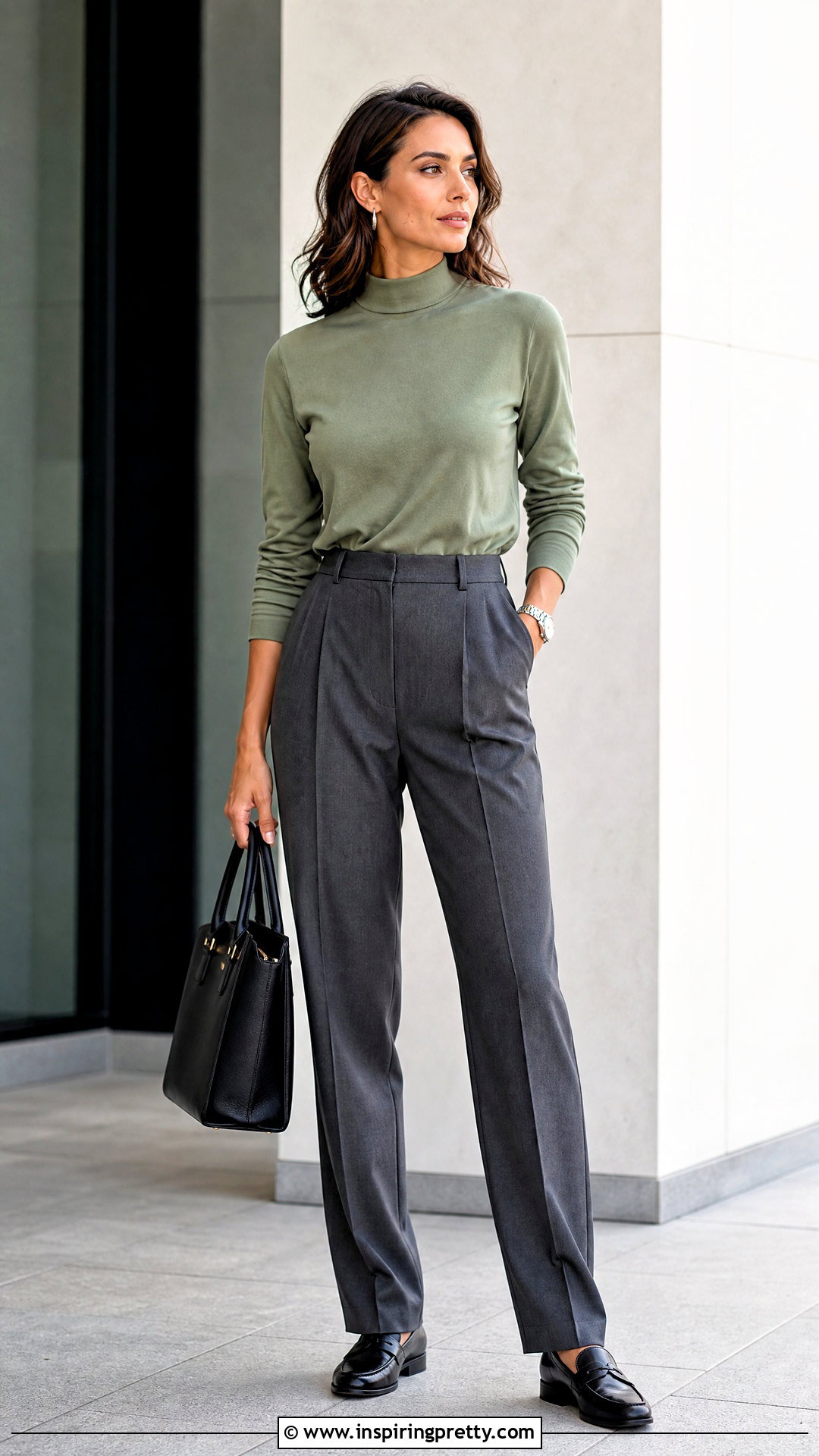 Sage Green Top With Gray Trousers - What To Wear With Sage Green Top (25 Ways)