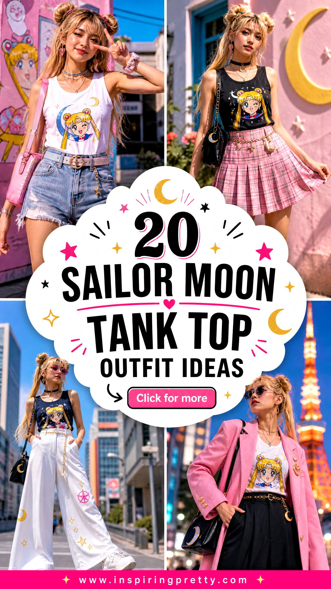 20 Sailor Moon Tank Top Outfit Ideas Anime Fans Will Love - 20 Sailor Moon Tank Top Outfit Ideas Anime Fans Will Love