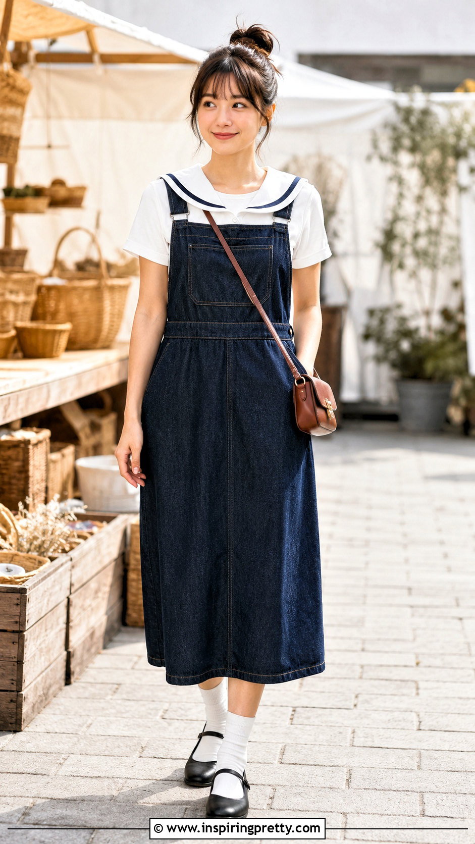 Sailor Uniform Top With Overall Dress - 25 sailor uniform top outfit ideas