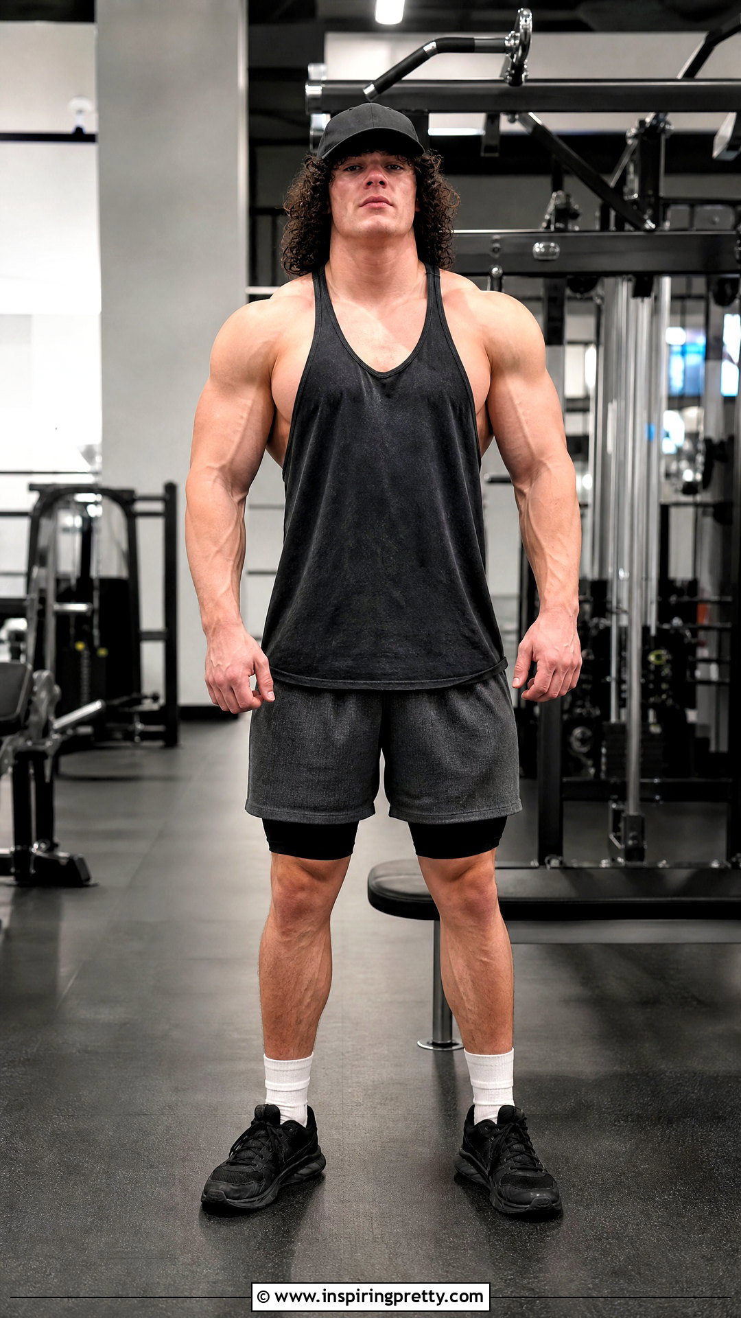 Sam Sulek Stringer Tank Top With Gym Shorts - 20 sam sulek tank top outfit ideas