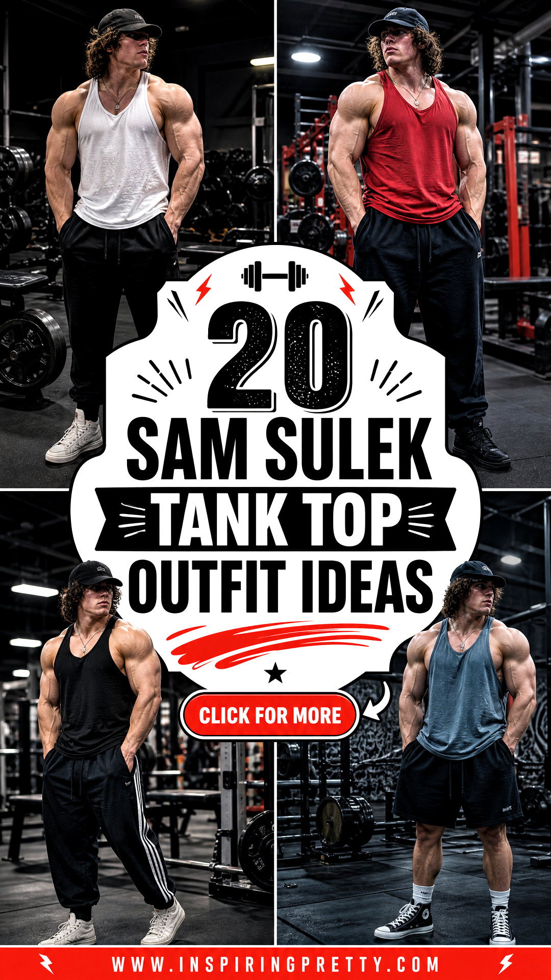 20 Sam Sulek Tank Top Outfit Ideas for Serious Gym Style - 20 Sam Sulek Tank Top Outfit Ideas for Serious Gym Style