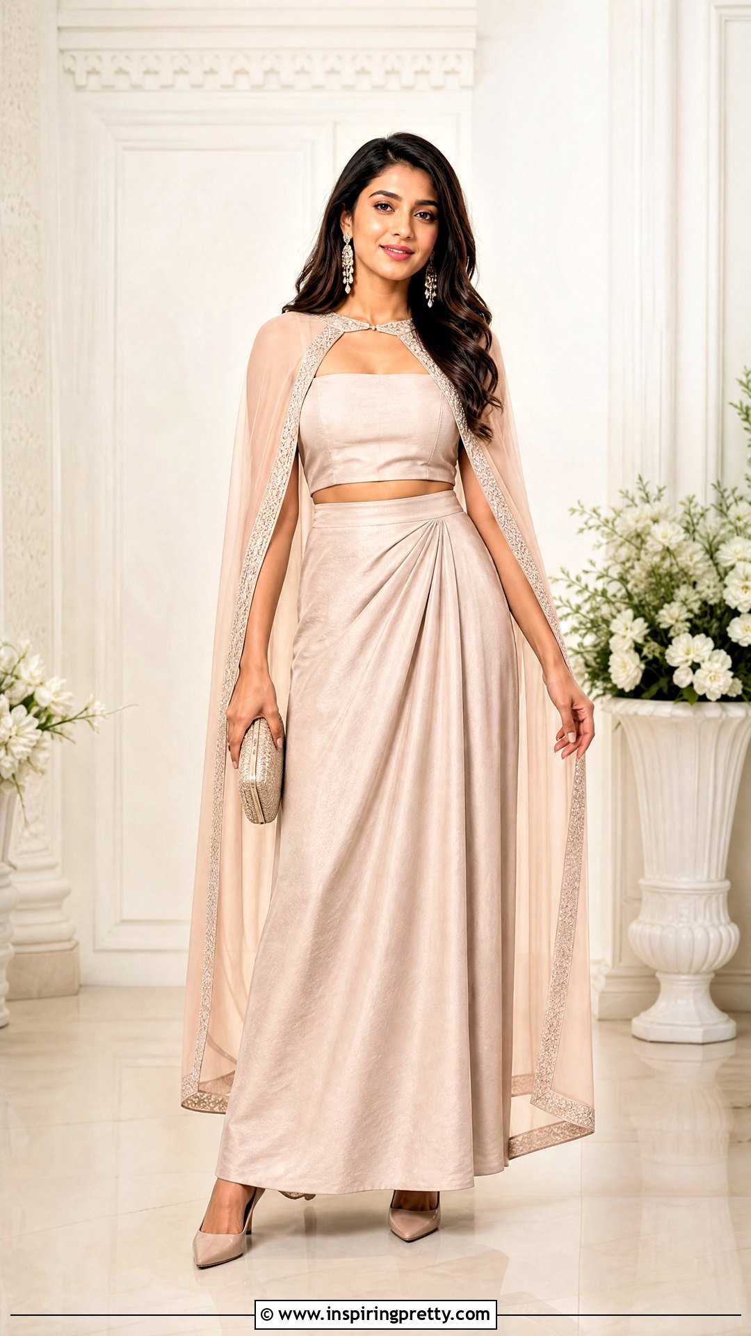 Saree Skirt And Cape Crop Top - 25 skirt and crop top from old saree ideas
