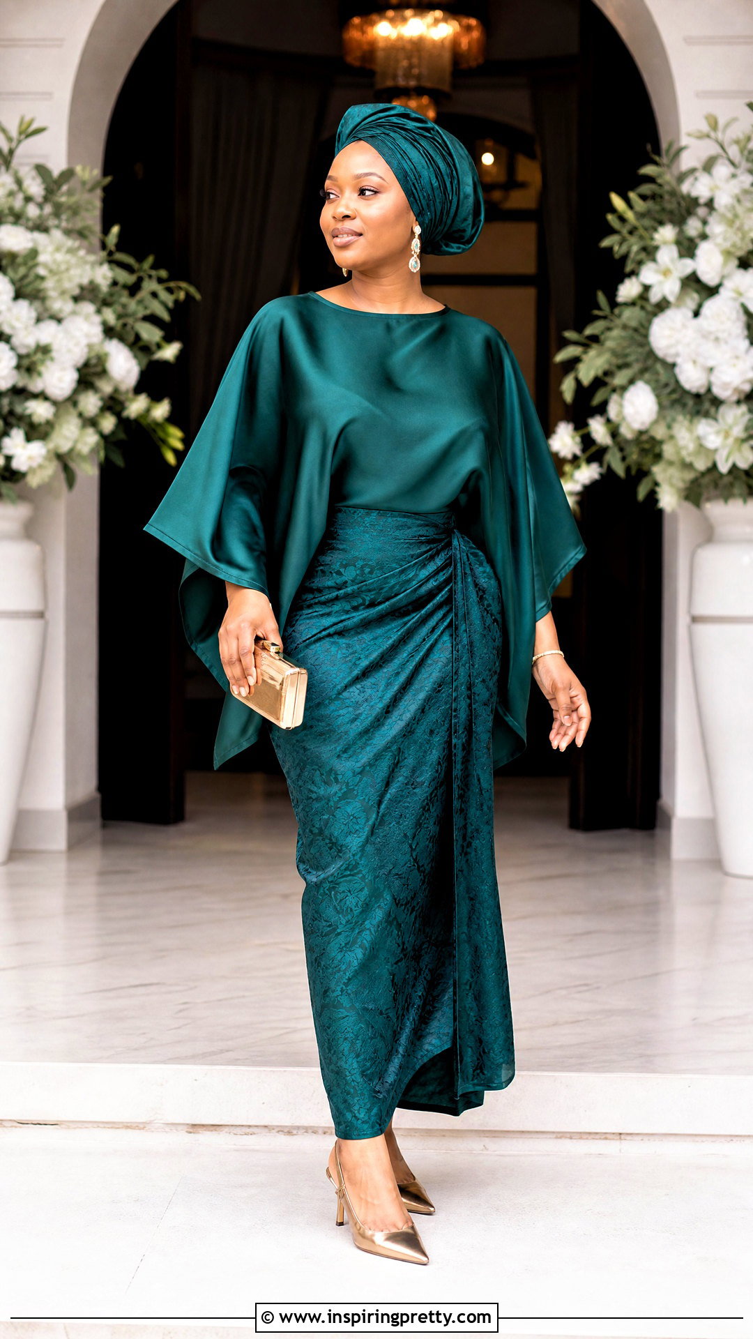 Satin Bubu Top And Wrapper Skirt Outfit - 50 bubu top and skirt outfits