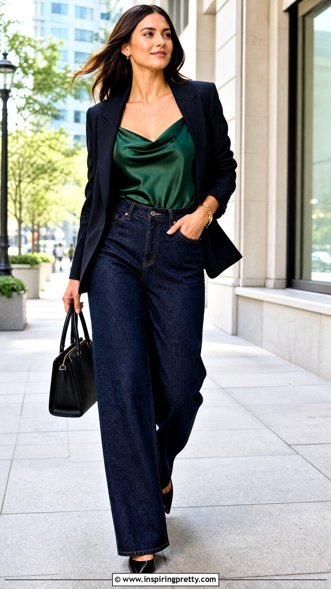 Satin Camisole With Baggy Jeans - 50 tops to wear with baggy jeans