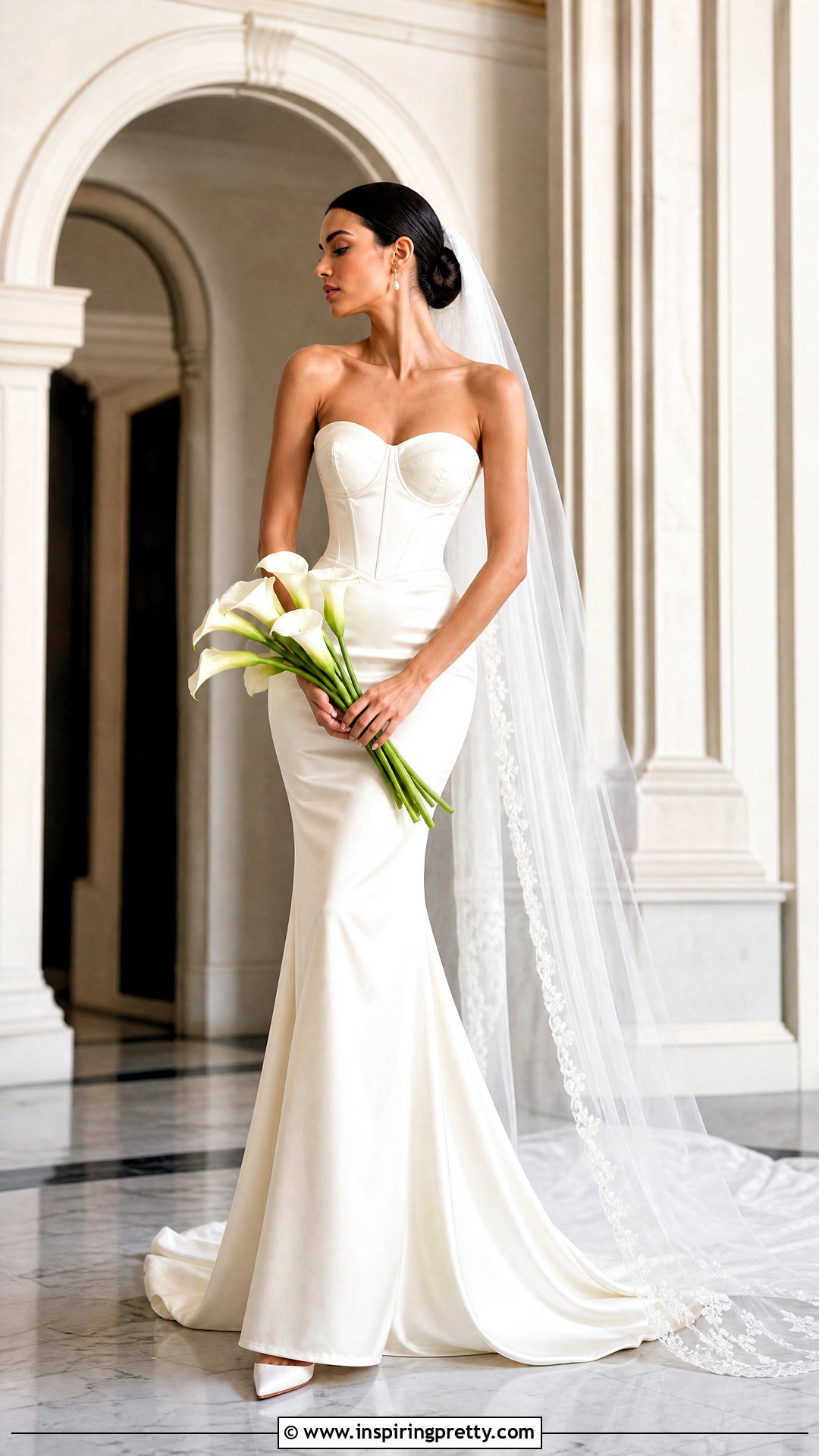 Satin Corset Top Mermaid Wedding Dress - 20 corset top mermaid wedding dress outfit ideas