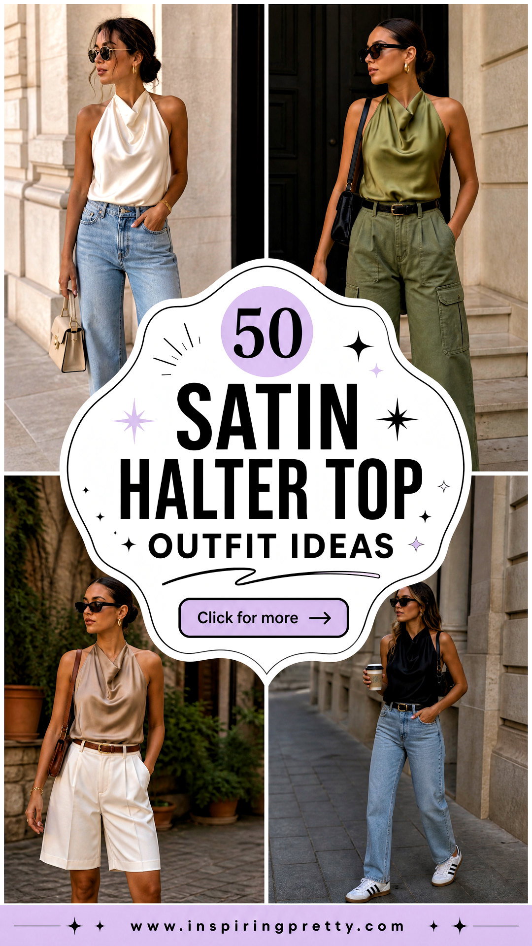 50 Satin Halter Top Outfit Ideas for Elegant Nights Out - 50 Satin Halter Top Outfit Ideas for Elegant Nights Out