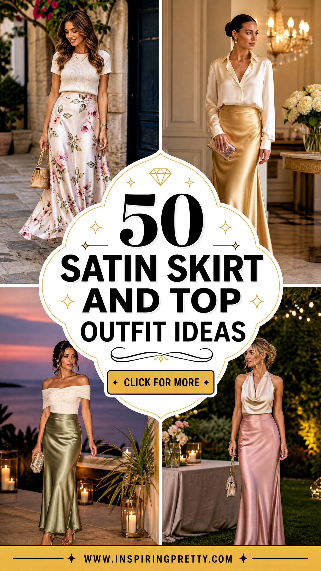 50 Satin Skirt and Top Outfit Ideas for Elegant Occasion Style - 50 Satin Skirt and Top Outfit Ideas for Elegant Occasion Style