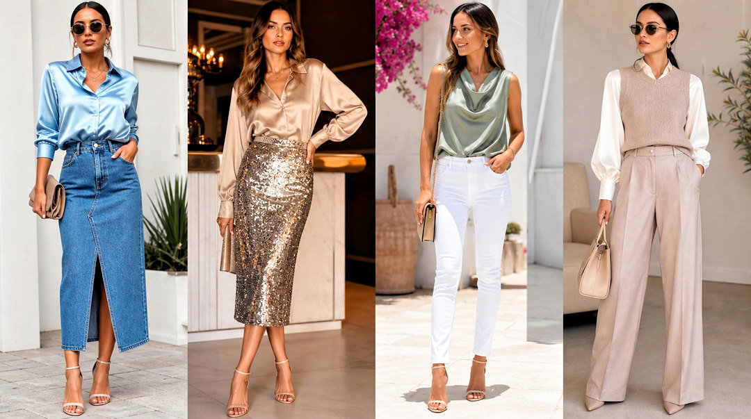 50 Satin Tops Outfit Ideas for Luxe Looks on Any Occasion