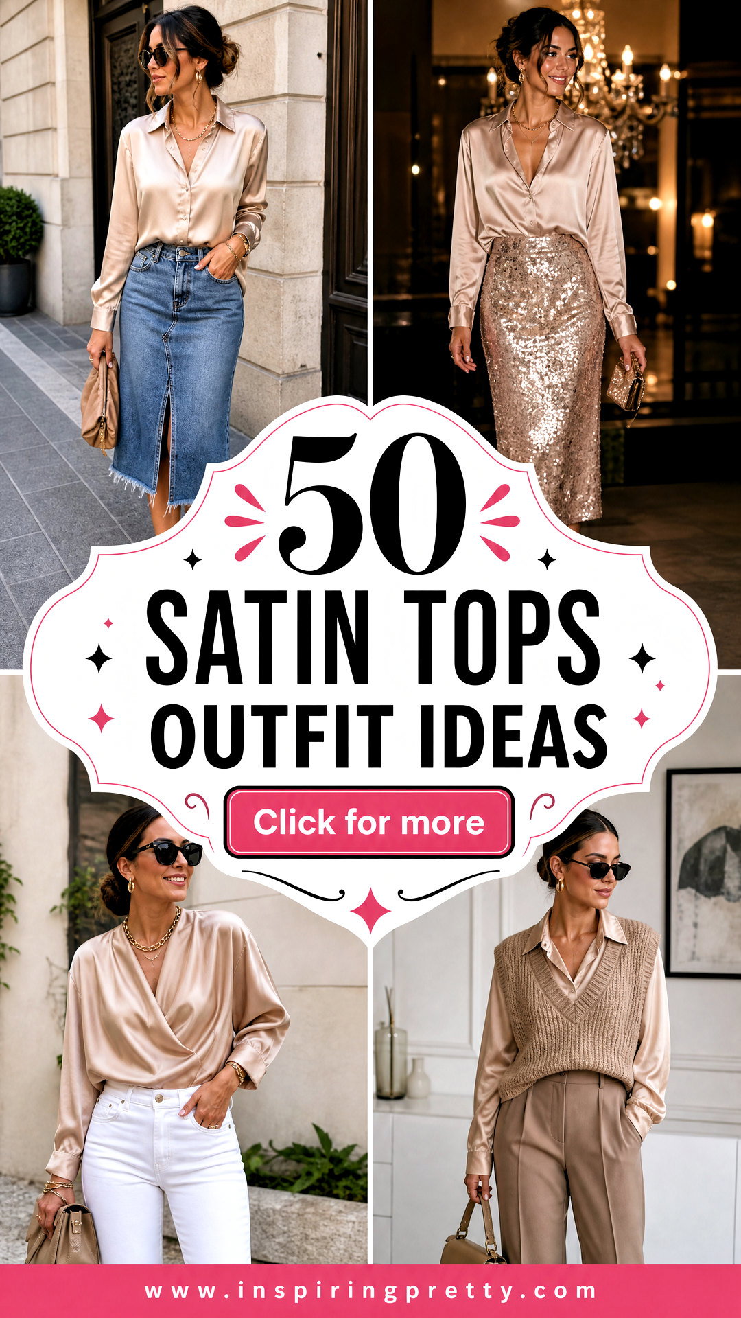 50 Satin Tops Outfit Ideas for Luxe Looks on Any Occasion - 50 Satin Tops Outfit Ideas for Luxe Looks on Any Occasion