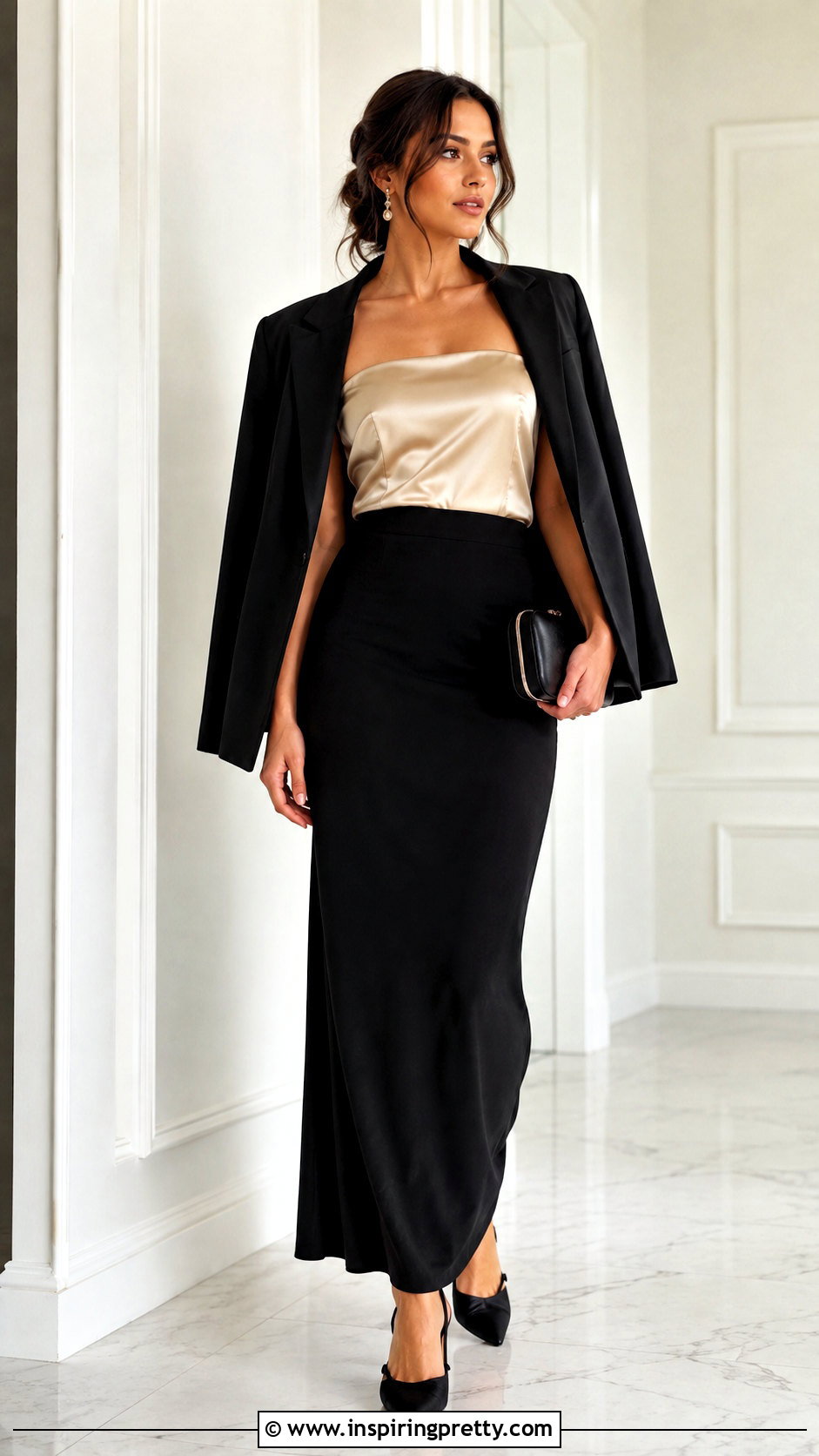 Satin Tube Top With Black Maxi Skirt - 25 Tube Top Transparent Backgrounds