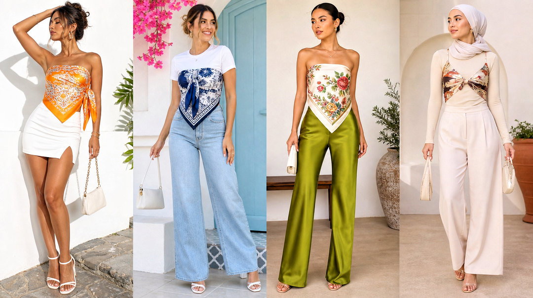25 Scarf Top Bra Hack Ideas for Secure Summer Outfit Styling