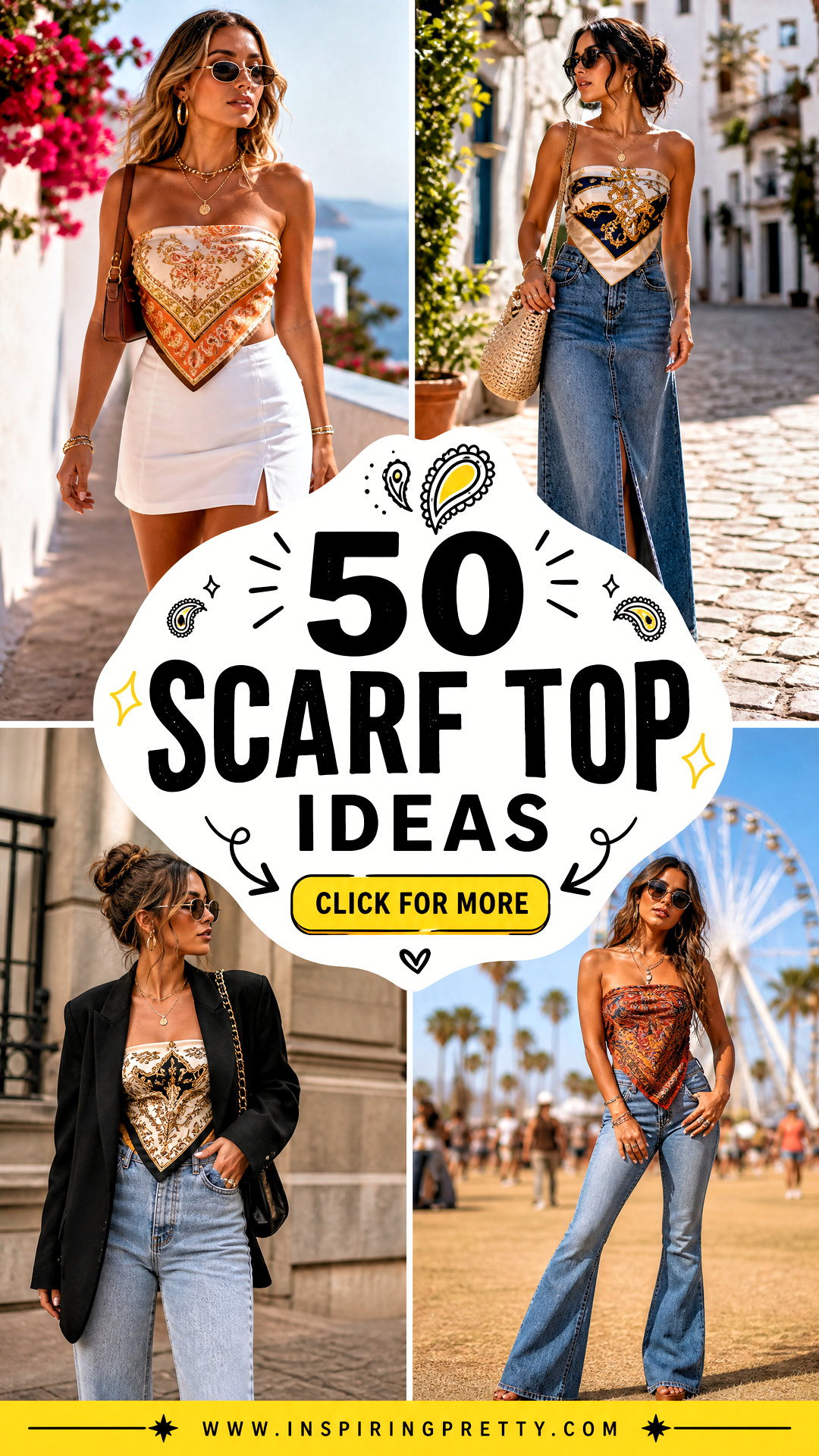 50 Scarf Top Ideas for Chic Summer Outfits and Festival Style - 50 Scarf Top Ideas for Chic Summer Outfits and Festival Style