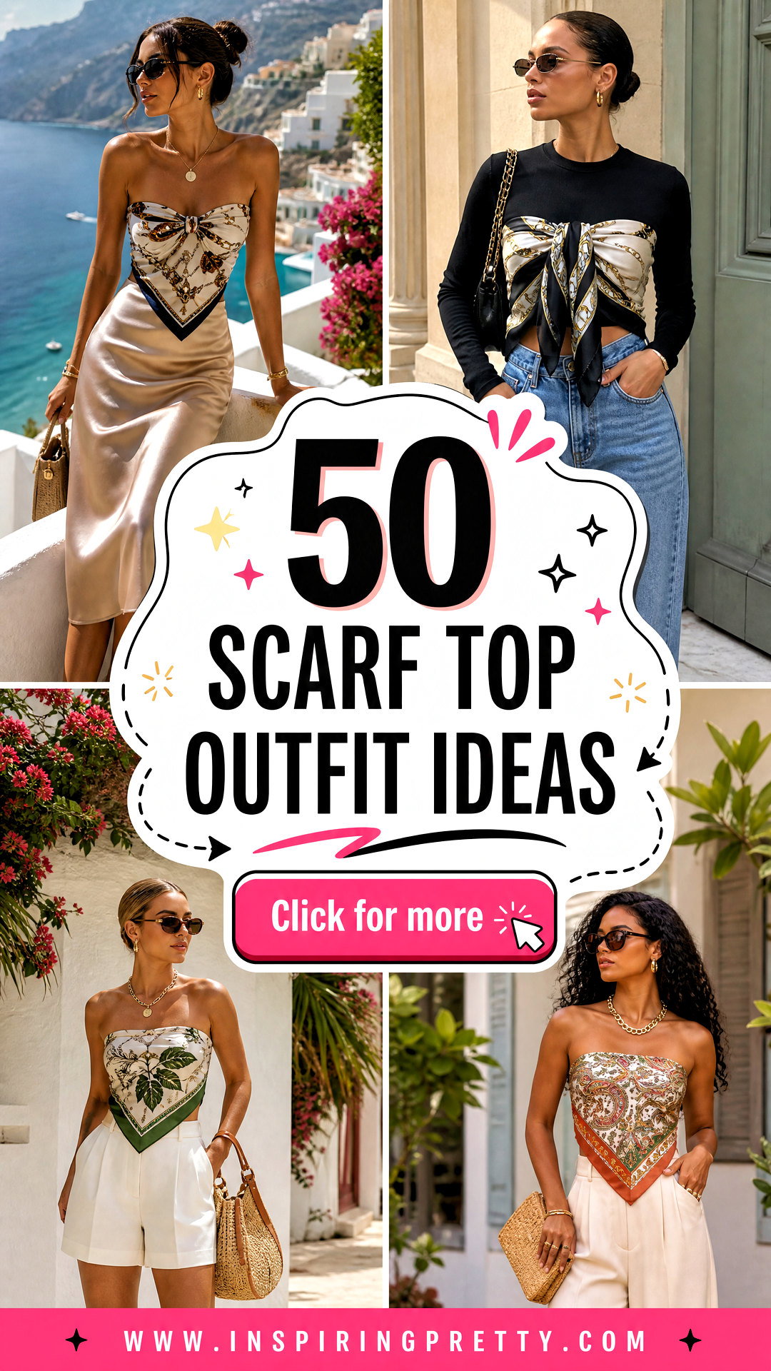 50 Scarf Top Outfit Ideas for Chic Summer Styling Inspiration - 50 Scarf Top Outfit Ideas for Chic Summer Styling Inspiration