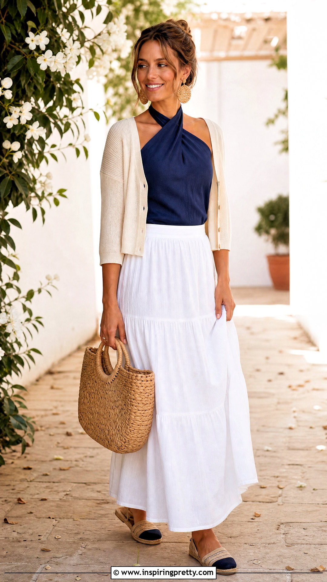 Scarf Top With Tiered Skirt - 50 scarf top ideas