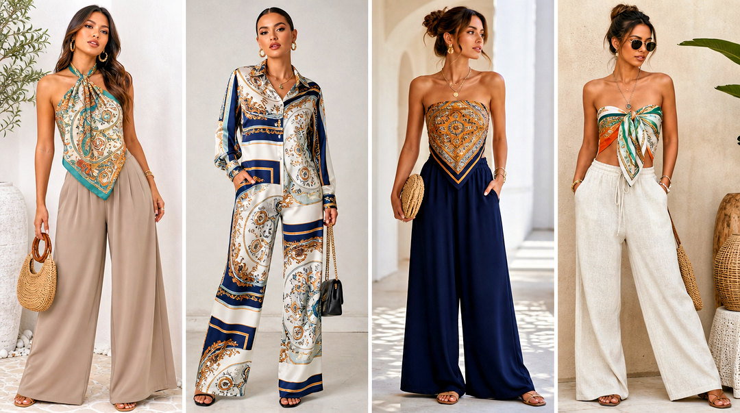 20 Scarf Top and Pants Sets for Effortless Summer Style