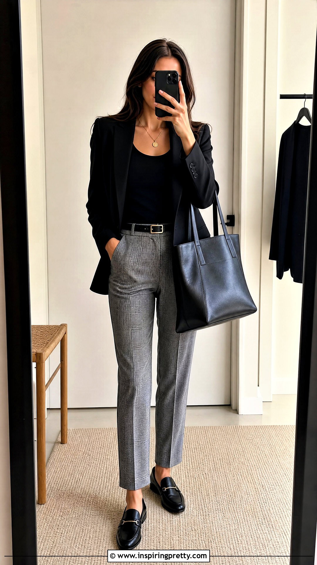 Scoop Neck Shivonne Top With Plaid Trousers - 25 Shivonne Tops outfit ideas
