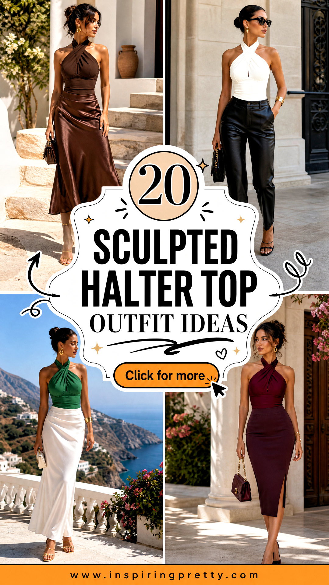 20 Sculpted Halter Top Outfit Ideas for Chic Summer Glam - 20 Sculpted Halter Top Outfit Ideas for Chic Summer Glam