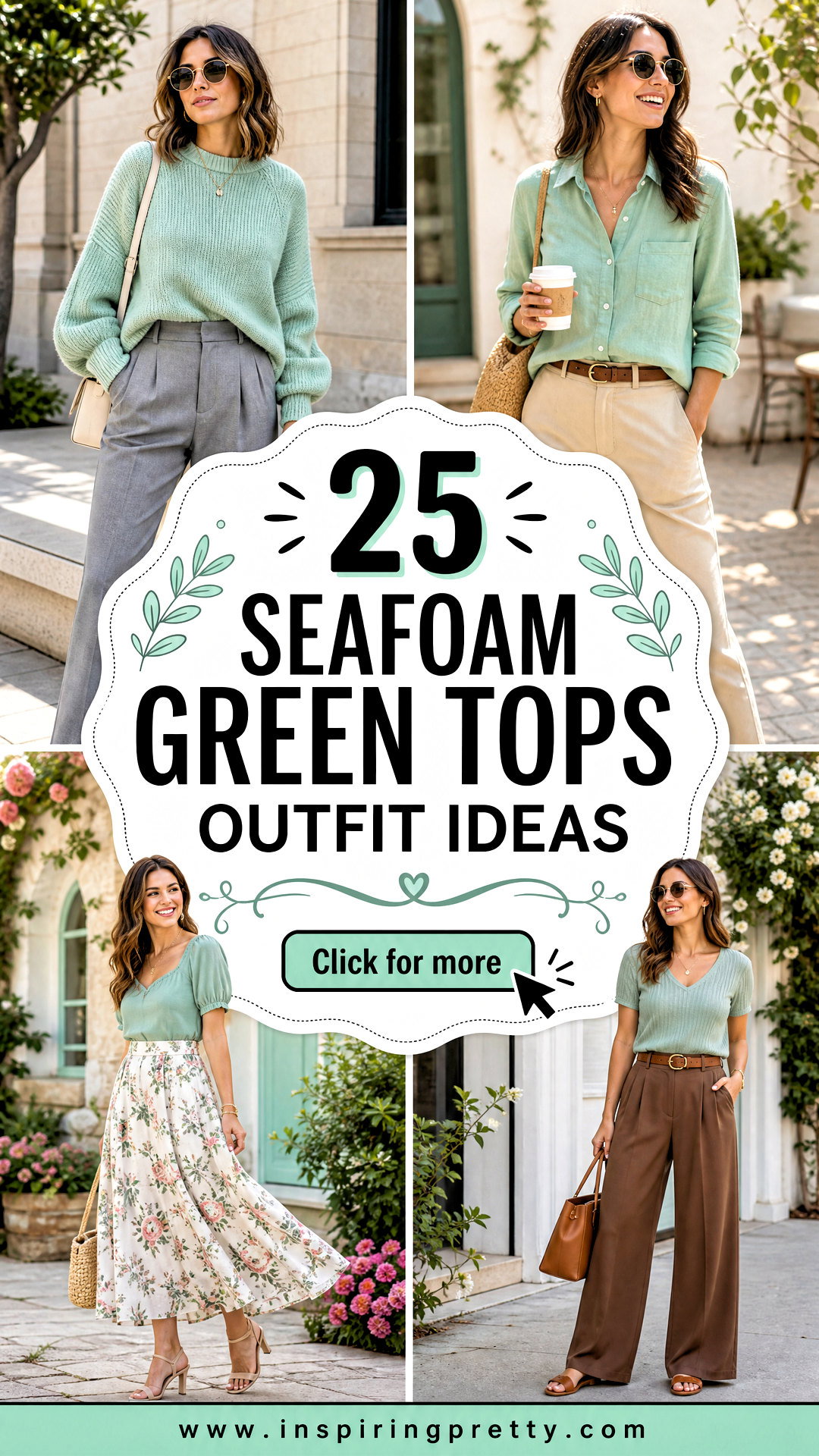 25 Seafoam Green Tops Outfit Ideas for Fresh Spring Style - 25 Seafoam Green Tops Outfit Ideas for Fresh Spring Style