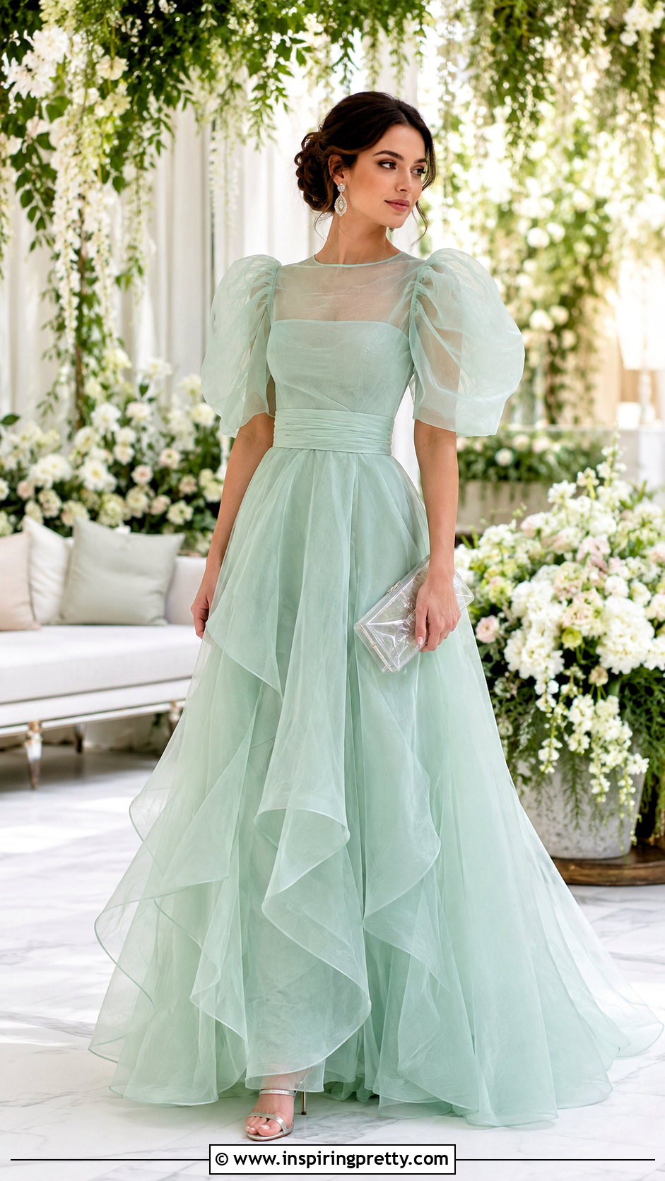 Seafoam Organza Couture Gown - 50 top couture ideas