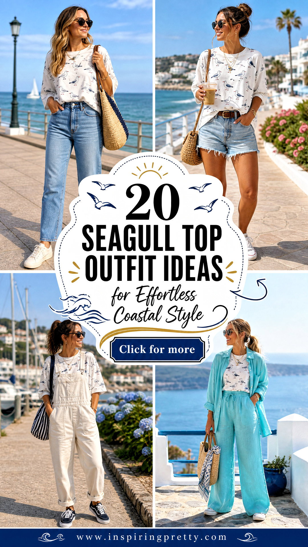 20 Seagull Top Outfit Ideas for Effortless Coastal Style - 20 Seagull Top Outfit Ideas for Effortless Coastal Style