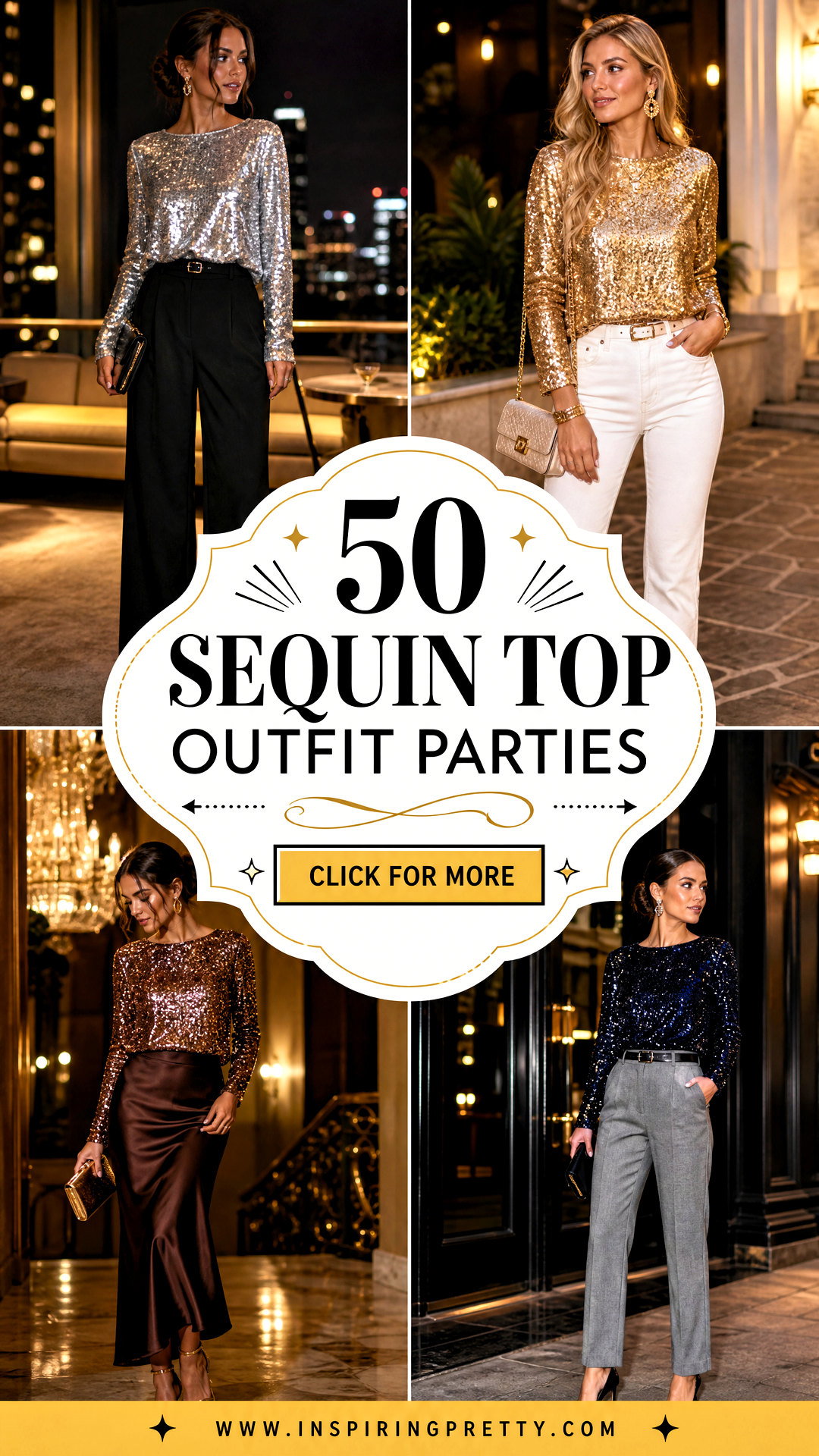 50 Sequin Top Outfit Parties Dazzling Looks to Copy Tonight - 50 Sequin Top Outfit Parties: Dazzling Looks to Copy Tonight