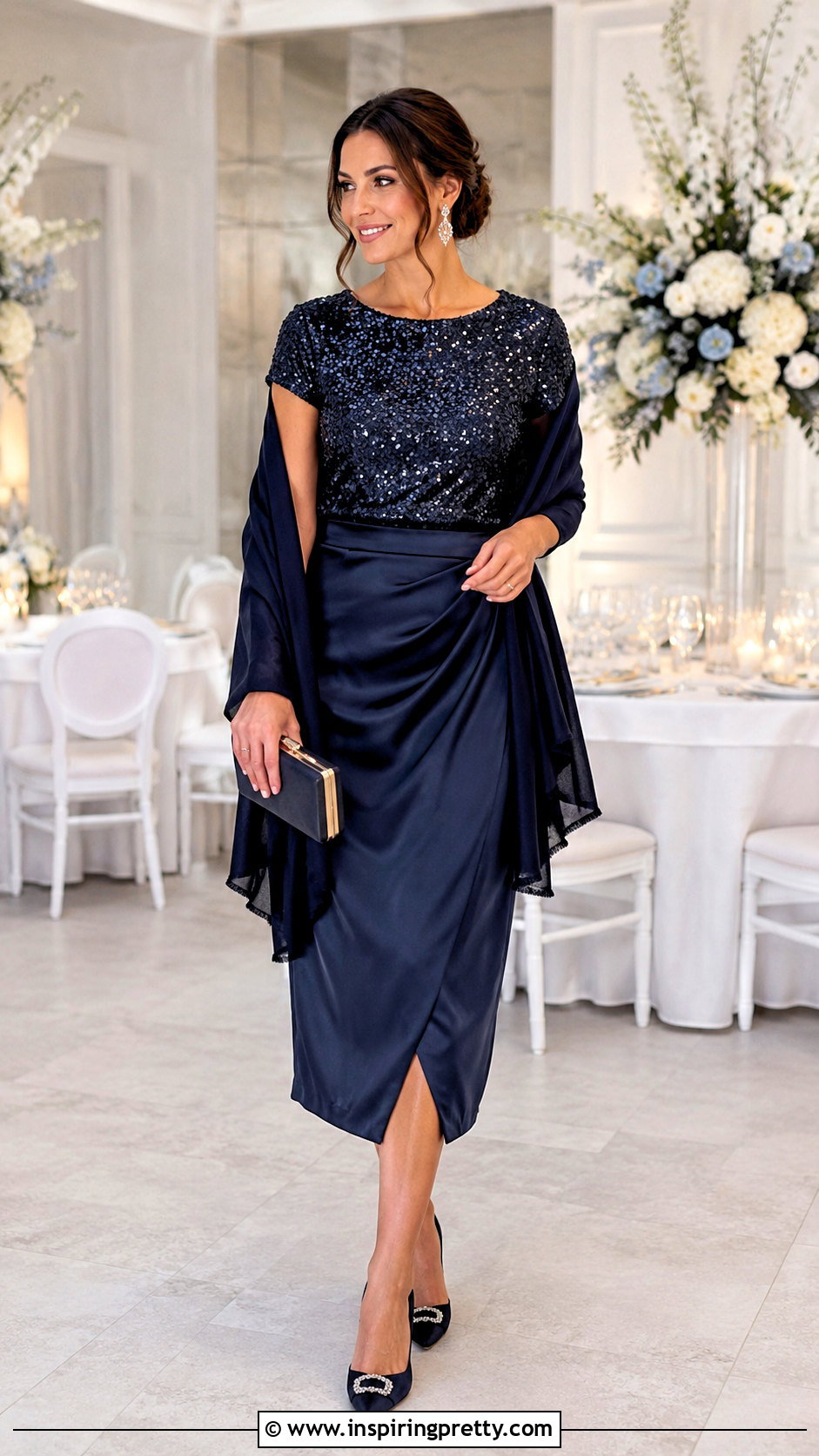 Sequin Top Wedding Guest Outfit - 50 sequence top outfit ideas