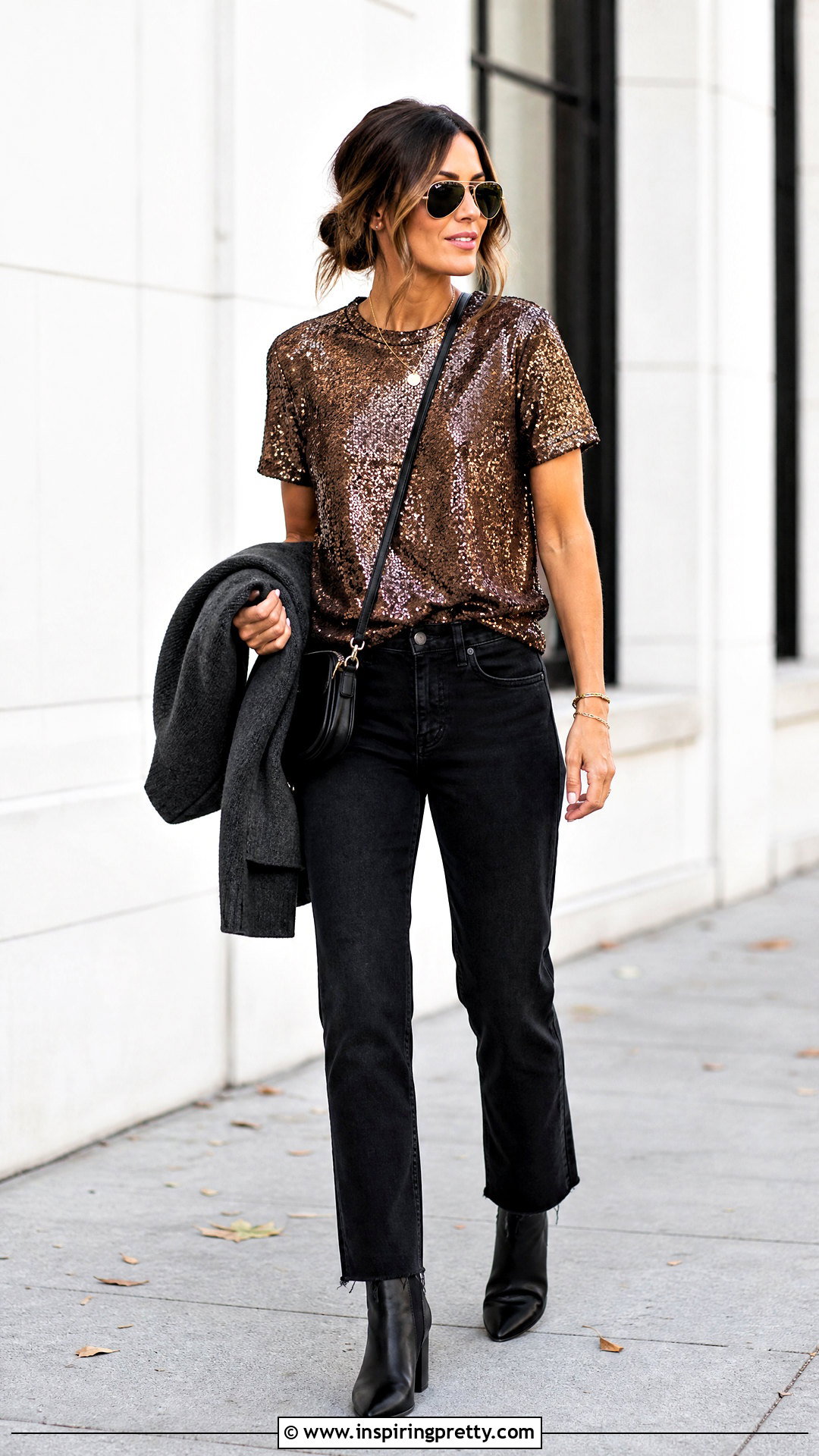 Sequin Top With Black Jeans - 20 sequin top casual styles