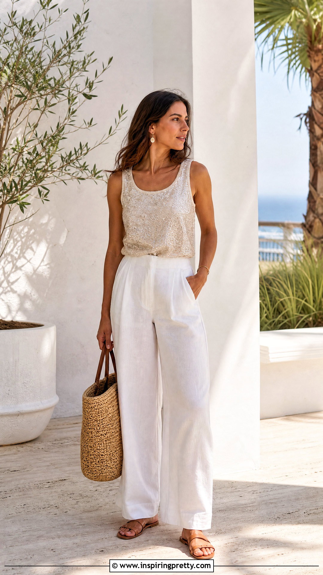 Sequin Top With Linen Pants - 20 sequin top casual styles