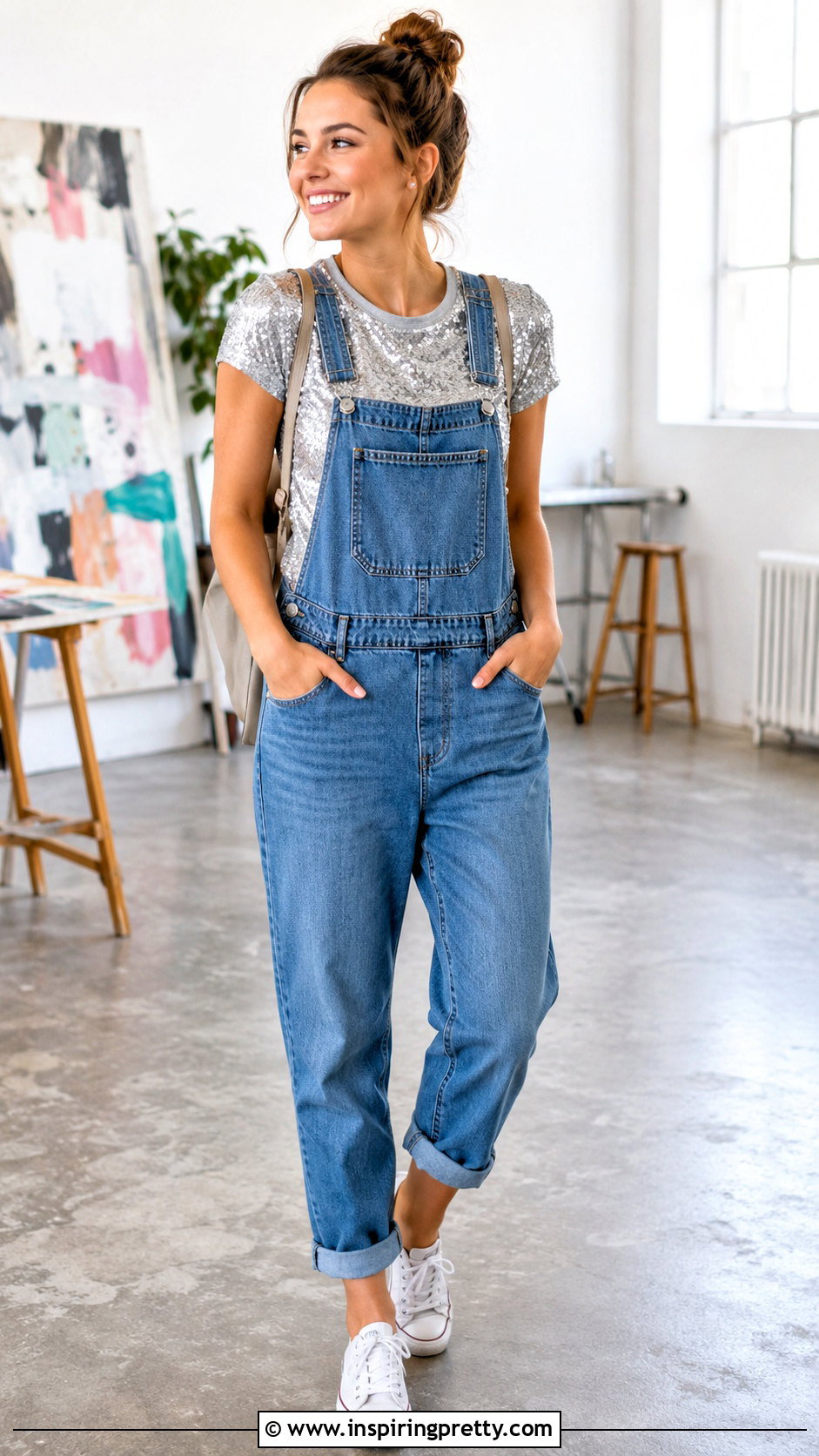 Sequin Top With Overalls - 20 sequin top casual styles