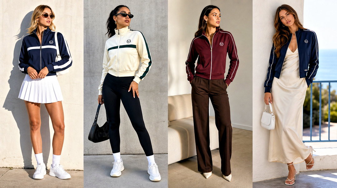 25 Sergio Tacchini Track Top Outfit Ideas for Retro Style